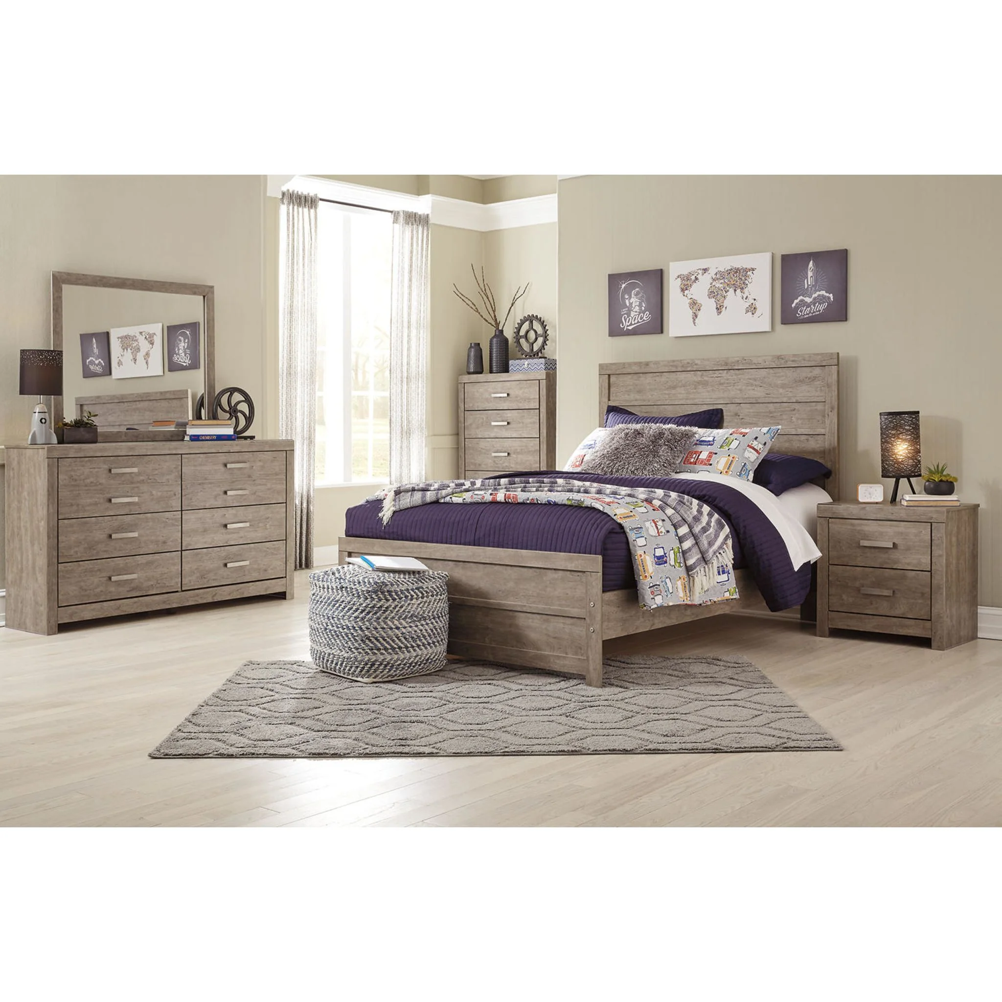 Culverbach Dresser and Mirror - Gray - Image 26