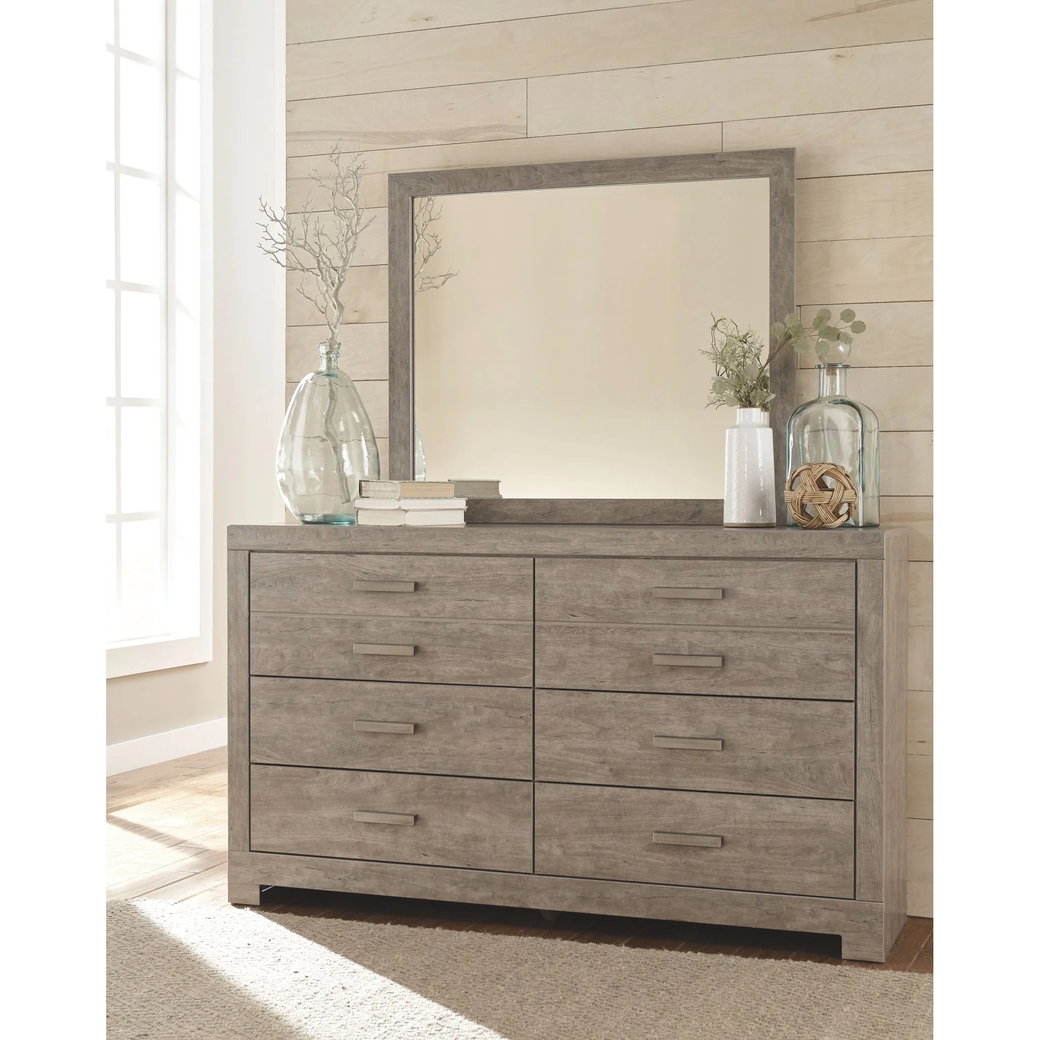 Culverbach Dresser and Mirror - Gray - Image 6