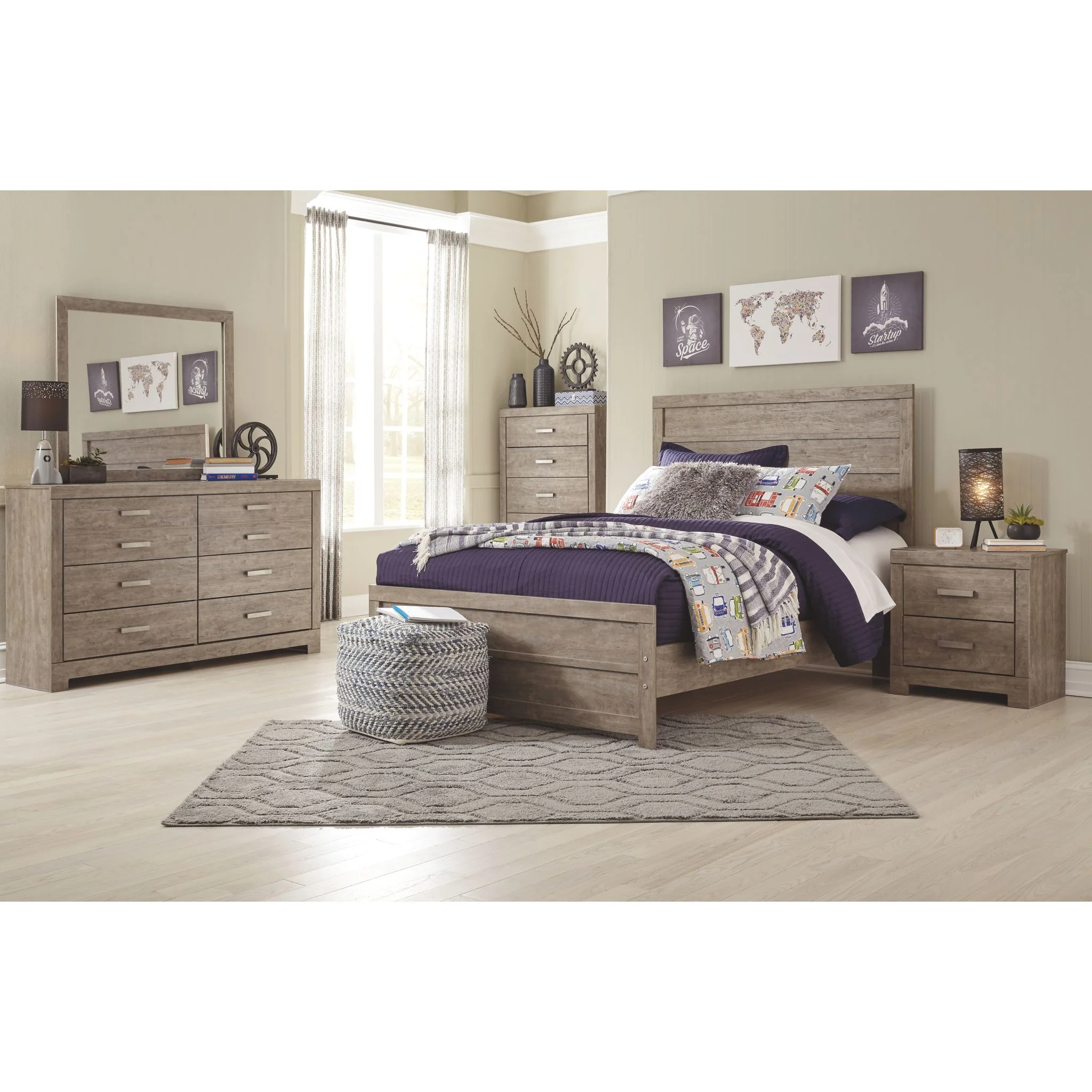 Culverbach Dresser and Mirror - Gray - Image 8