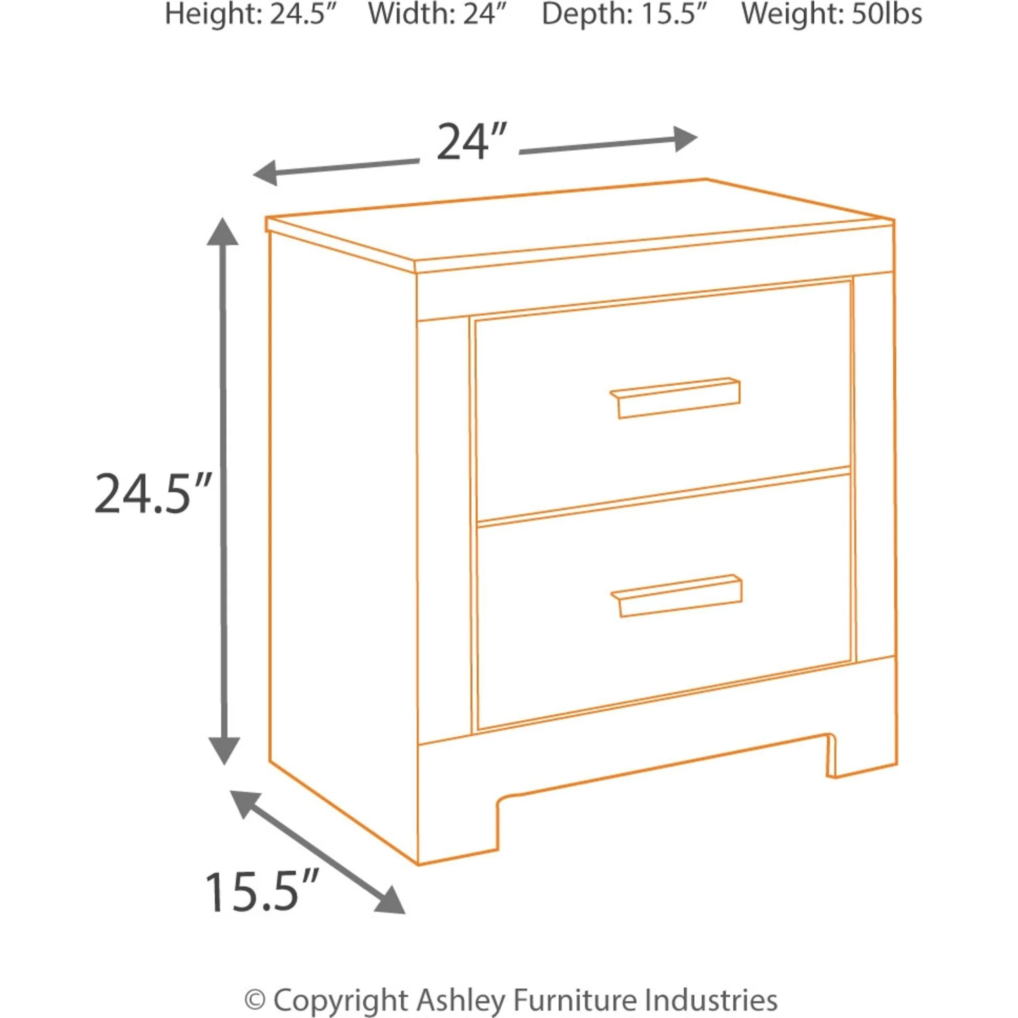 Culverbach Nightstand - Gray - Image 9