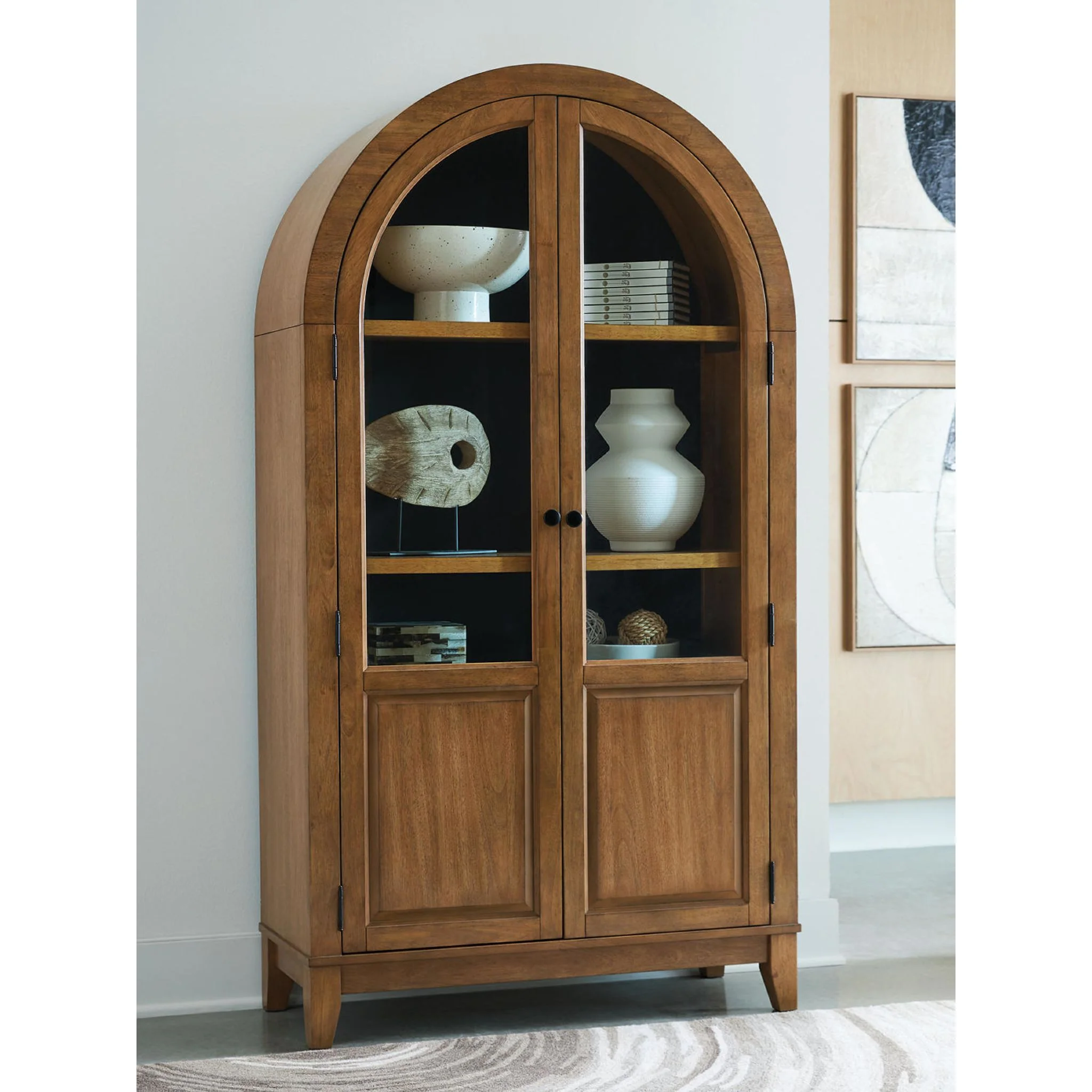 Dagandale Accent Cabinet - Natural/Black - Image 2