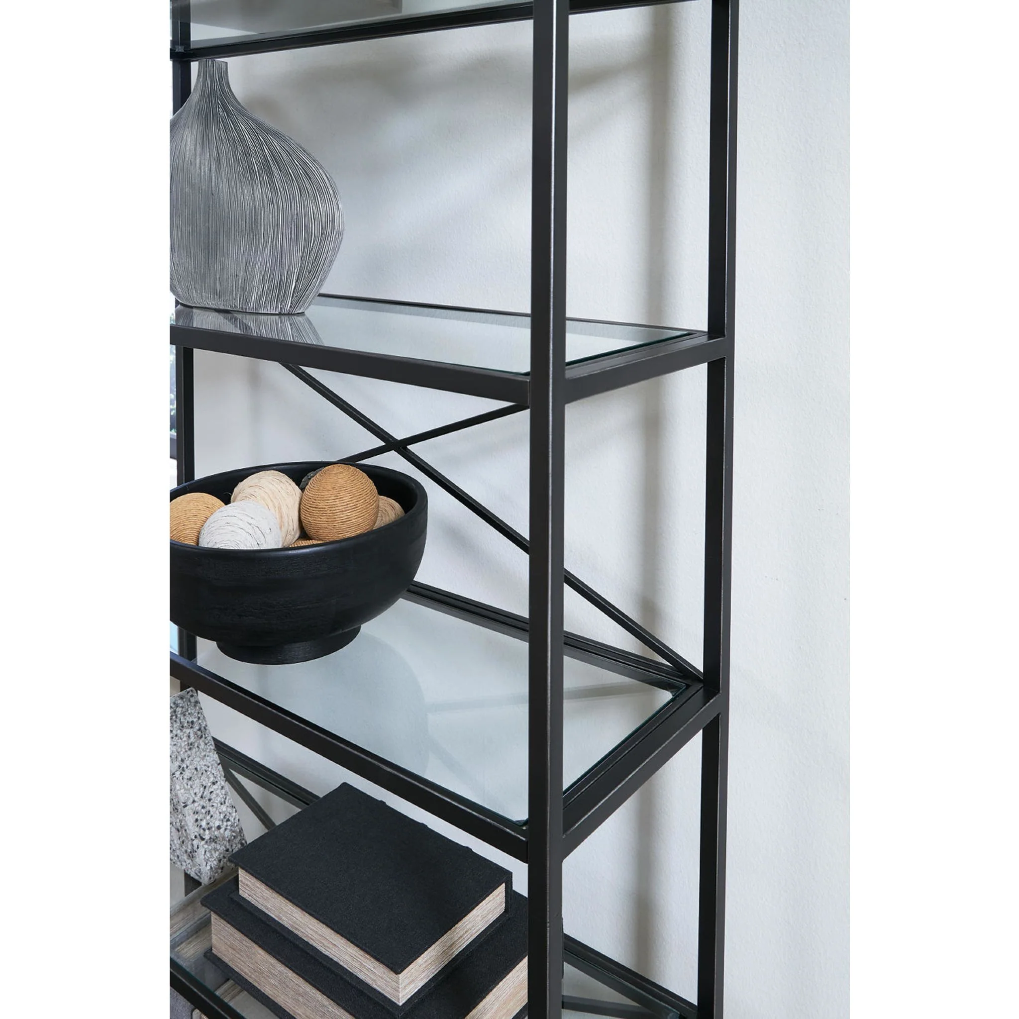 Dakerwell Bookcase - Antique Black - Image 4