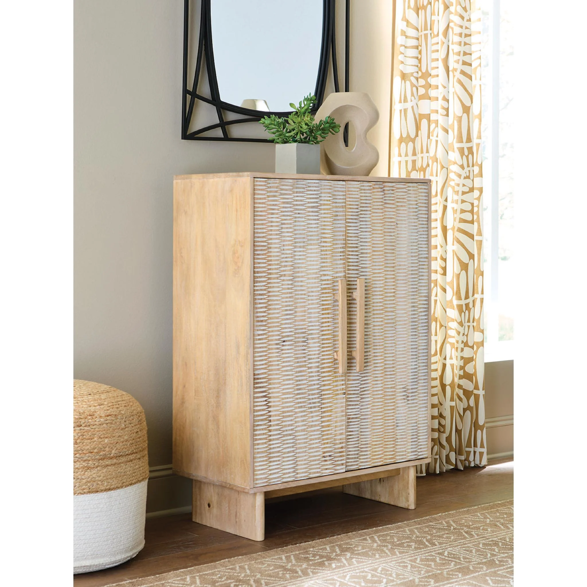 Dallinbury Accent Cabinet - Natural/White Wash - Image 3