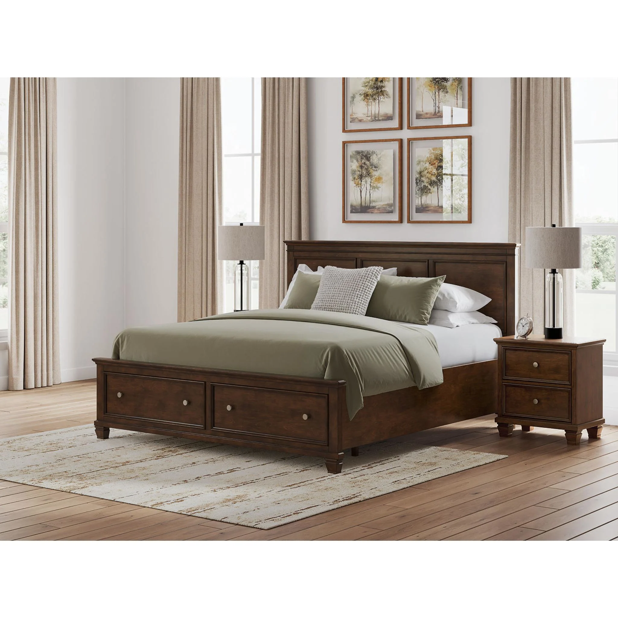 Danabrin 6 Piece King Storage Bedroom - Brown - Image 15
