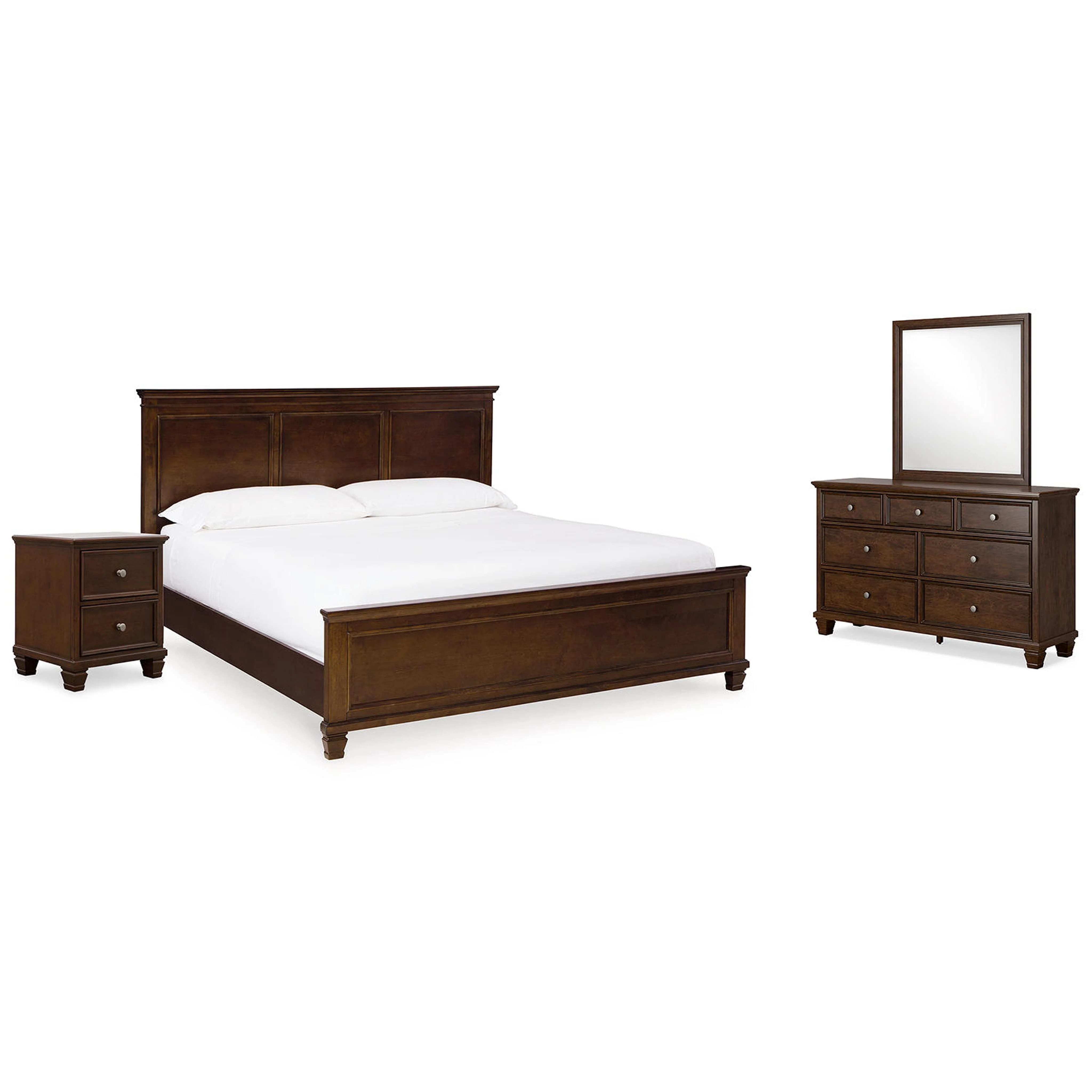 Danabrin 6 Piece Panel Bedroom - Brown - Image 37