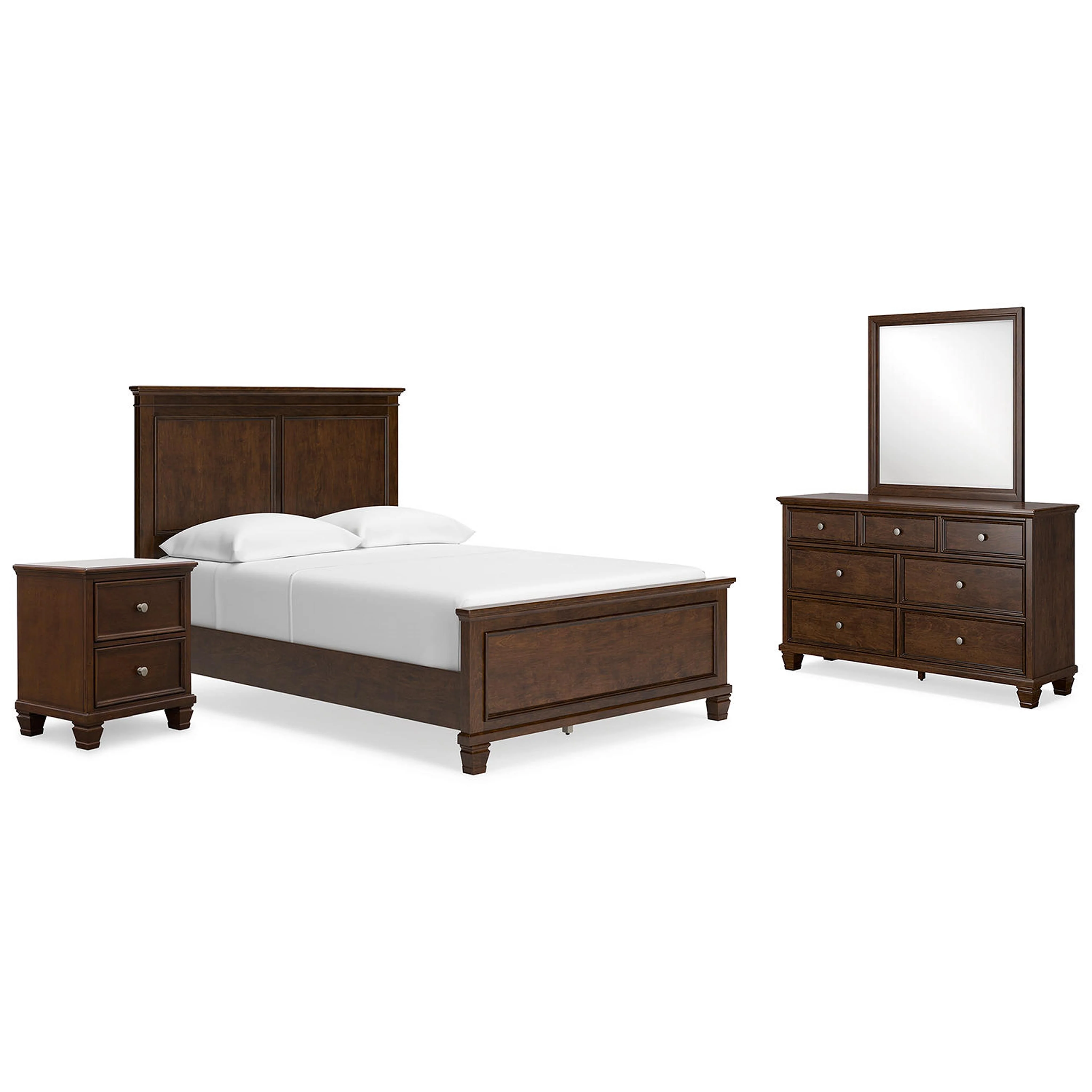 Danabrin 6 Piece Panel Bedroom - Brown - Image 39