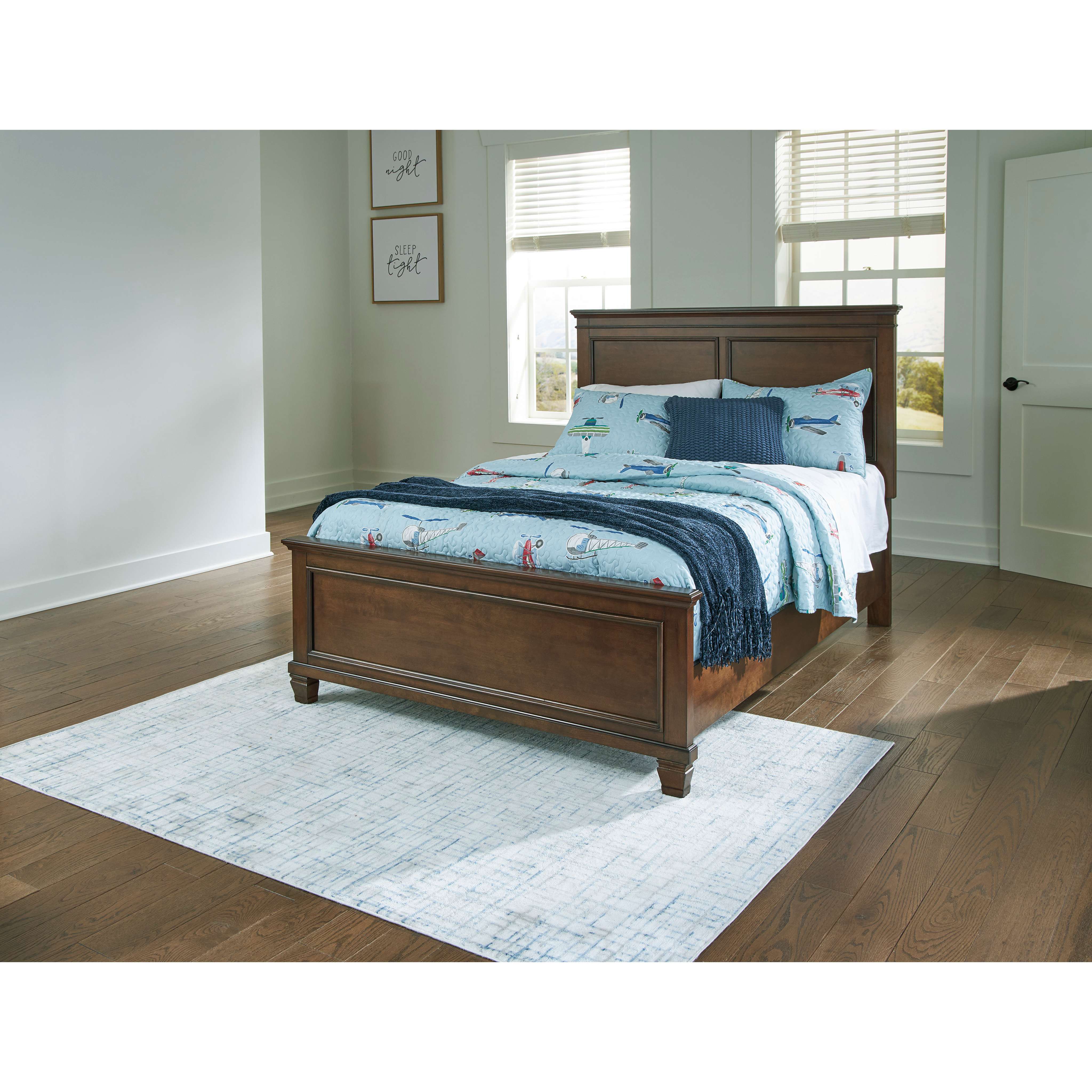 Danabrin 6 Piece Panel Bedroom - Brown - Image 45