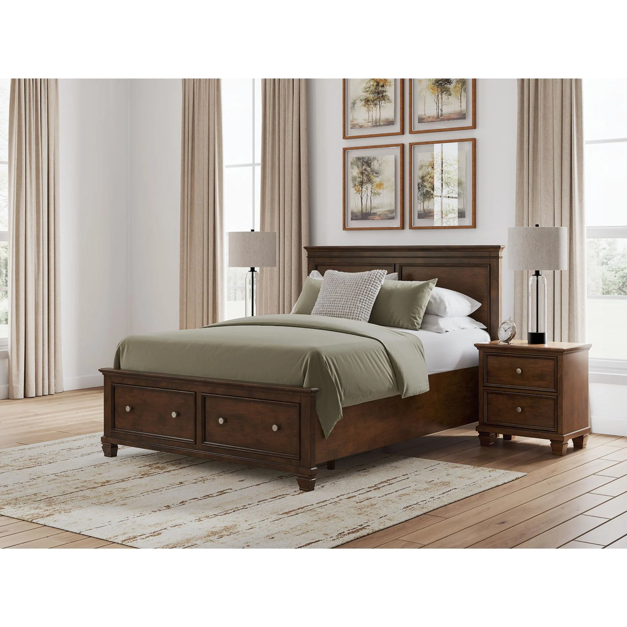 Danabrin 6 Piece Queen Storage Bedroom - Brown - Image 12