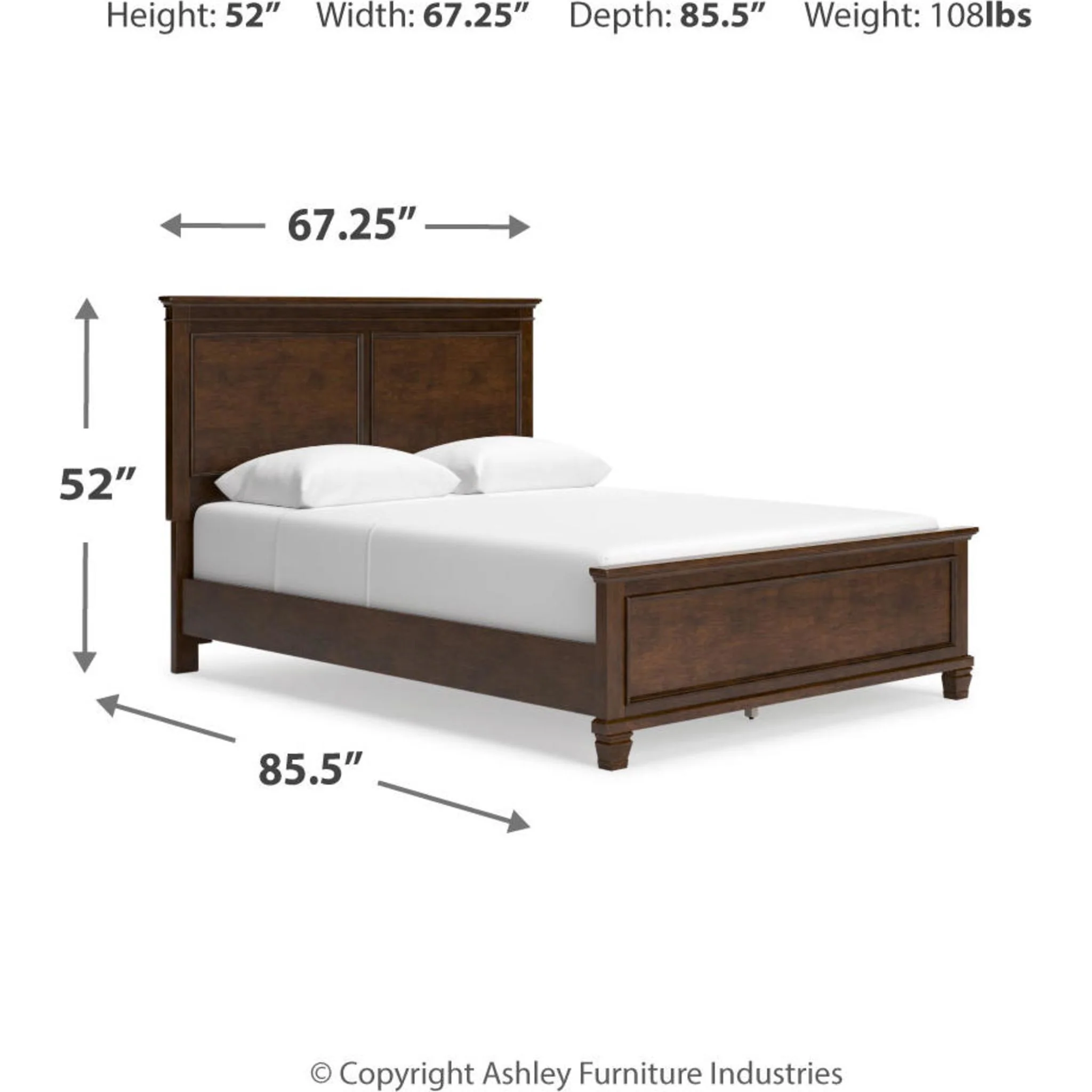 Danabrin Panel Bed - Brown - Image 53