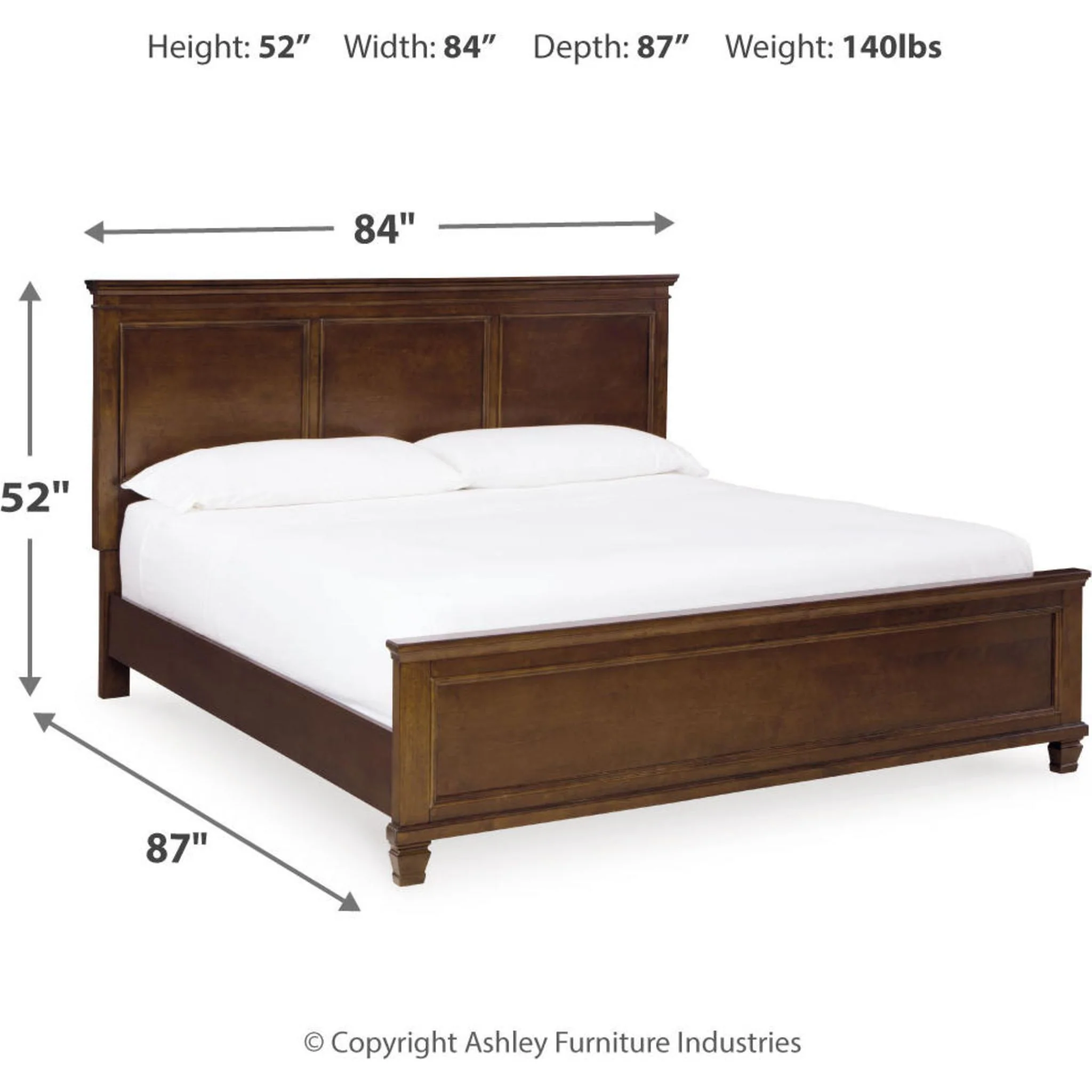 Danabrin Panel Bed - Brown - Image 82