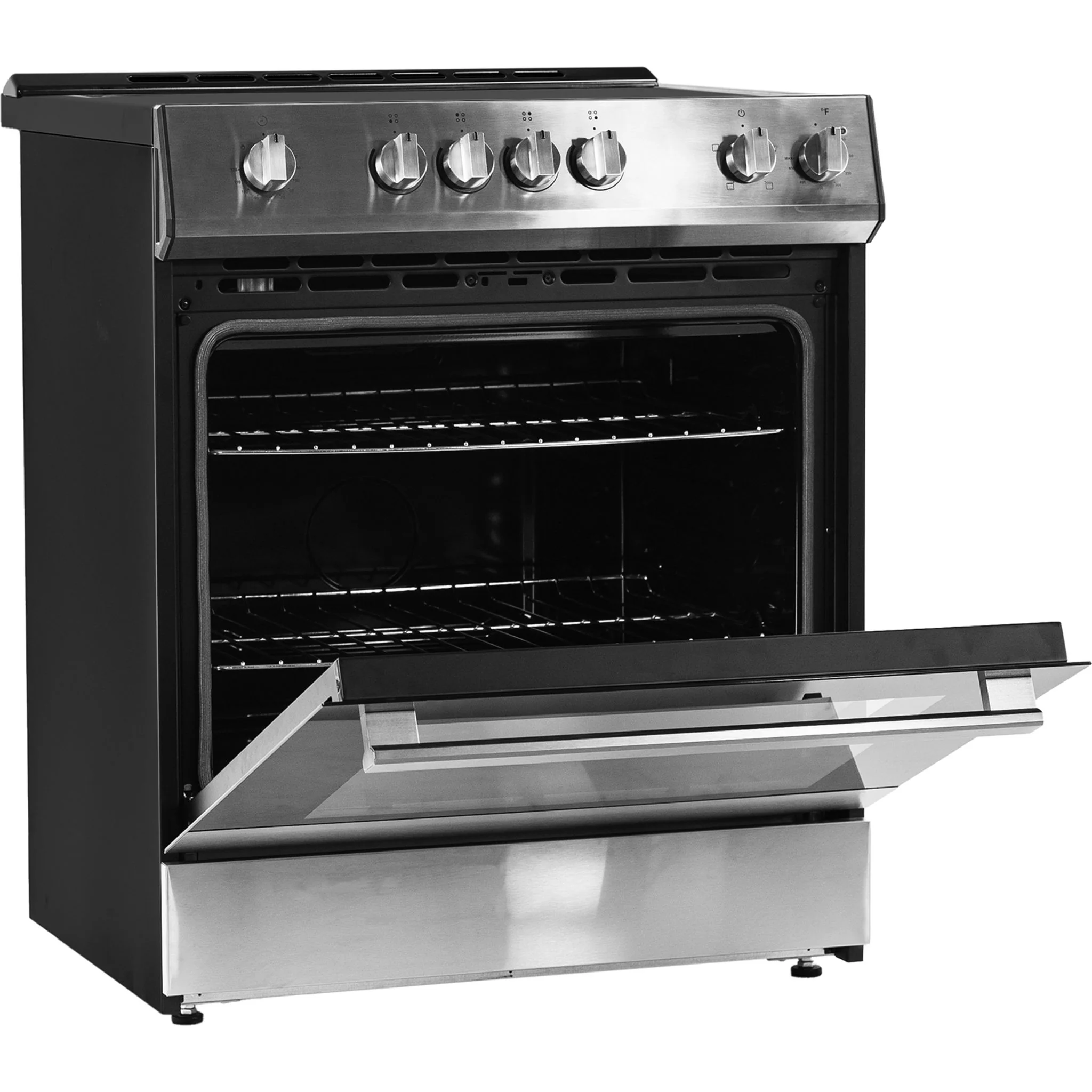 Danby 30” Slide in Smooth Top Electric Range with Knob Controls in  -Stainless Steel (DRRM300BSSC) - Image 2