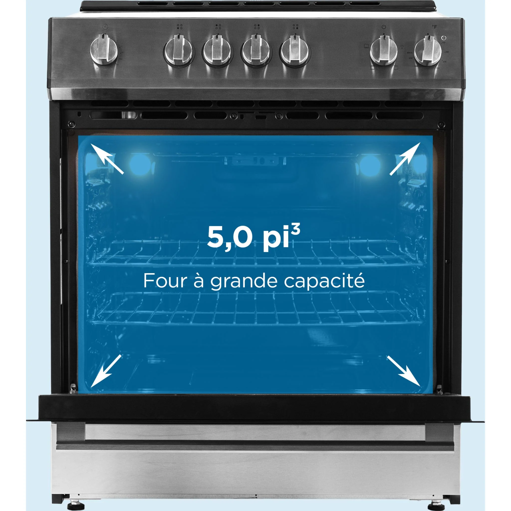 Danby 30” Slide in Smooth Top Electric Range with Knob Controls in  -Stainless Steel (DRRM300BSSC) - Image 4