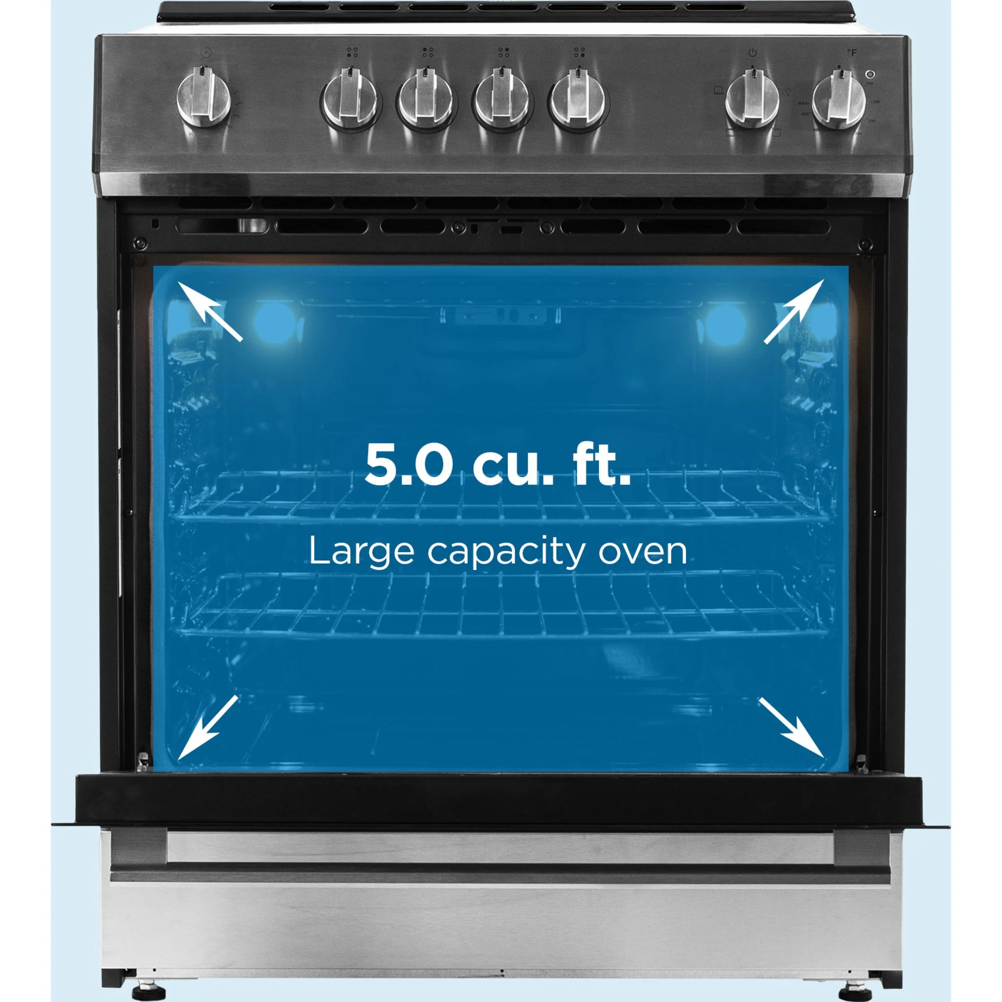 Danby 30” Slide in Smooth Top Electric Range with Knob Controls in  -Stainless Steel (DRRM300BSSC) - Image 7