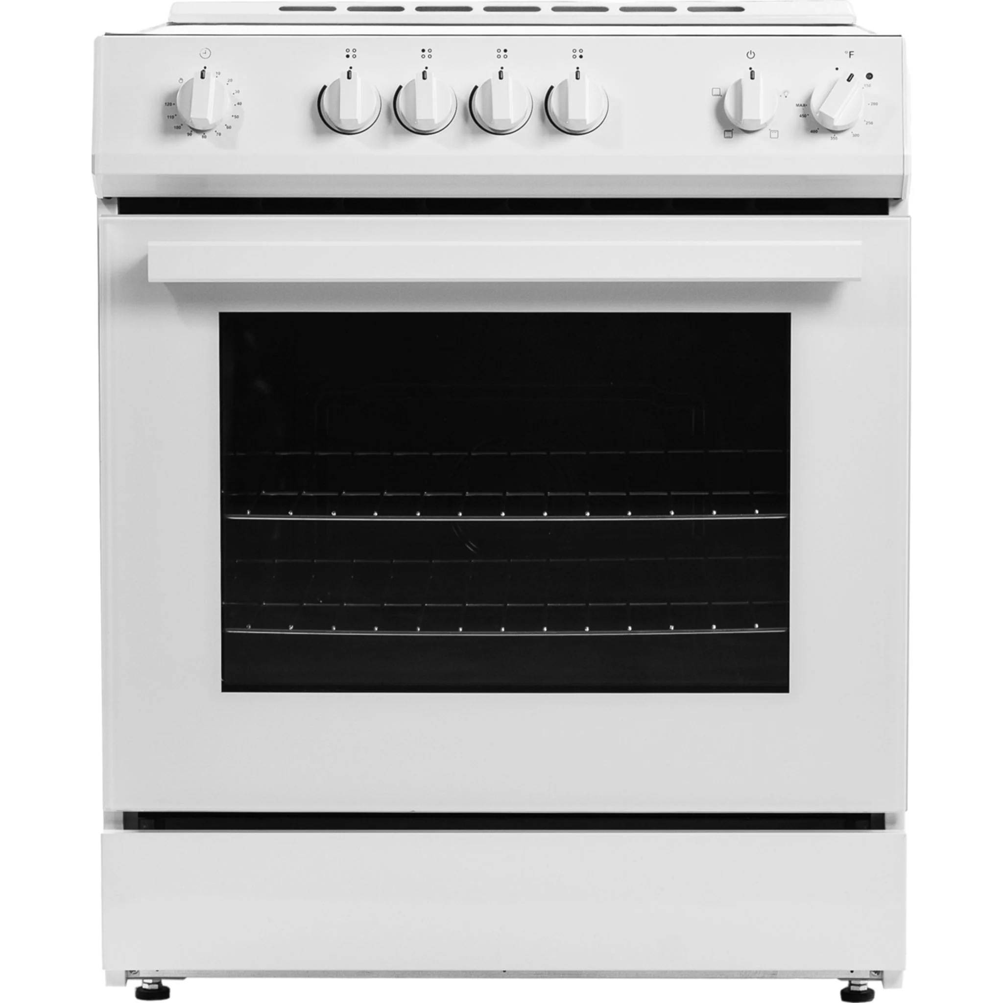 Danby 30” Slide in Smooth Top Electric Range with Knob Controls -White (DRRM300WC)
