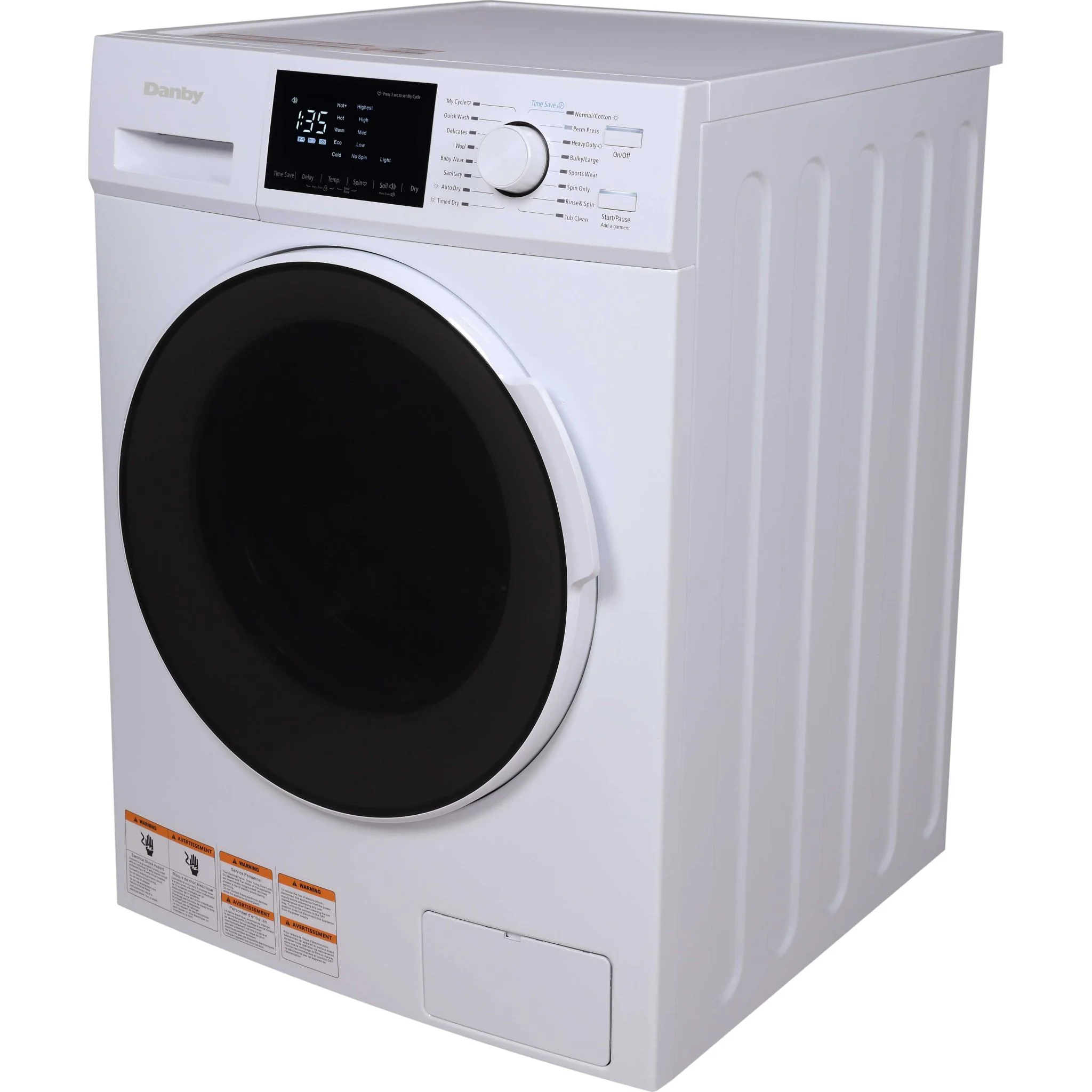 Danby 2.7 cu. ft. All-In-One Ventless Washer/Dryer  -White (DWM120WDB-3) - Image 2