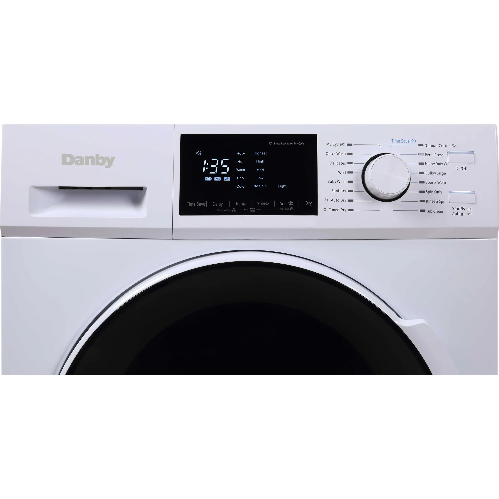 Danby 2.7 cu. ft. All-In-One Ventless Washer/Dryer  -White (DWM120WDB-3) - Image 3