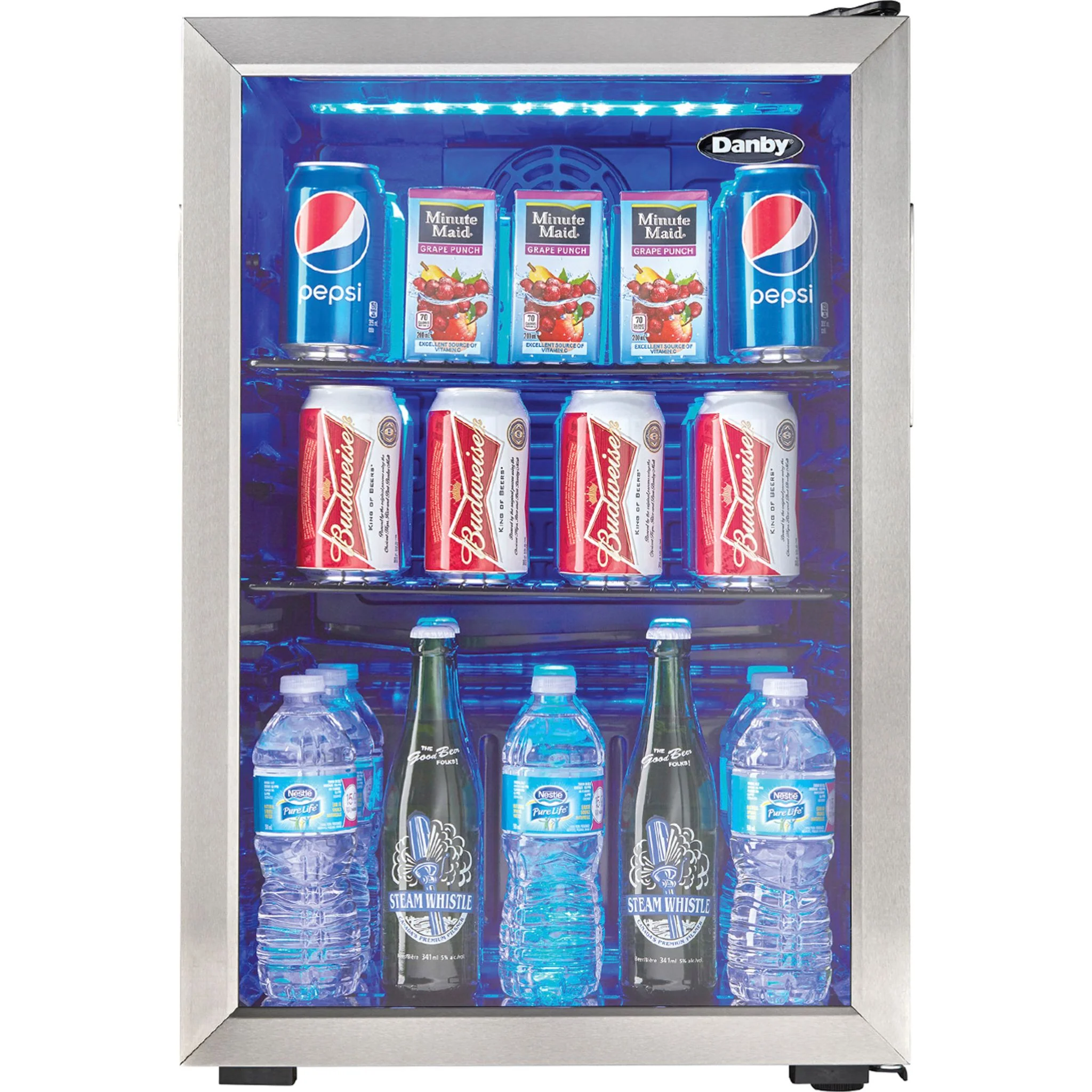 Danby 2.6 cu. ft. Free-Standing Beverage Center -Stainless Steel (DBC026A1BSSDB) - Image 3