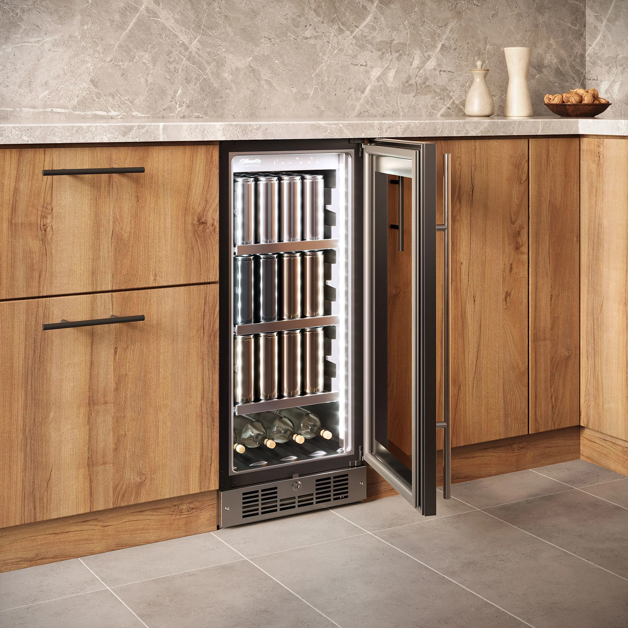 Silhouette – 15? Built-in Beverage Center -Stainless Steel (SPRBC031D1SS) - Image 10