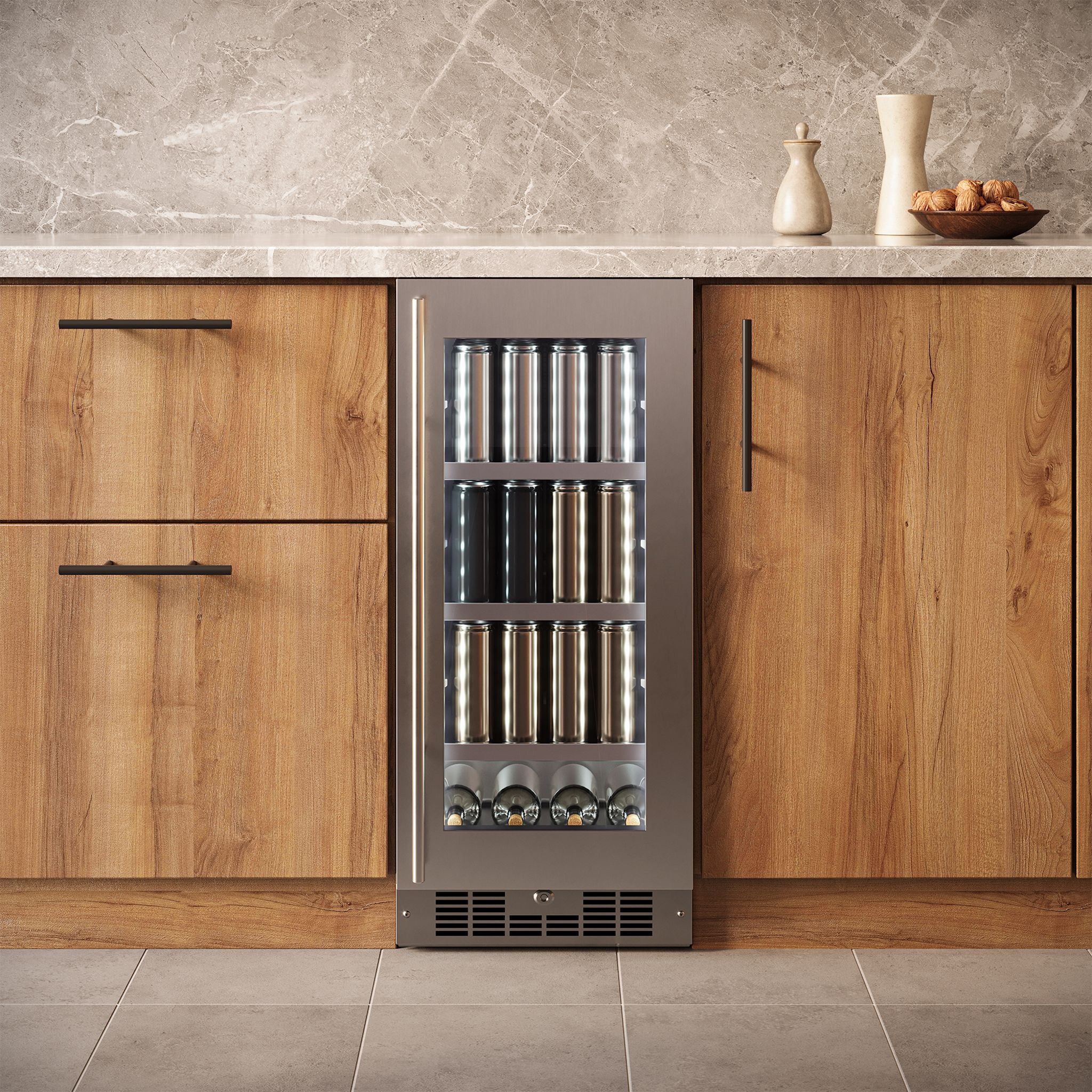 Silhouette – 15? Built-in Beverage Center -Stainless Steel (SPRBC031D1SS) - Image 9