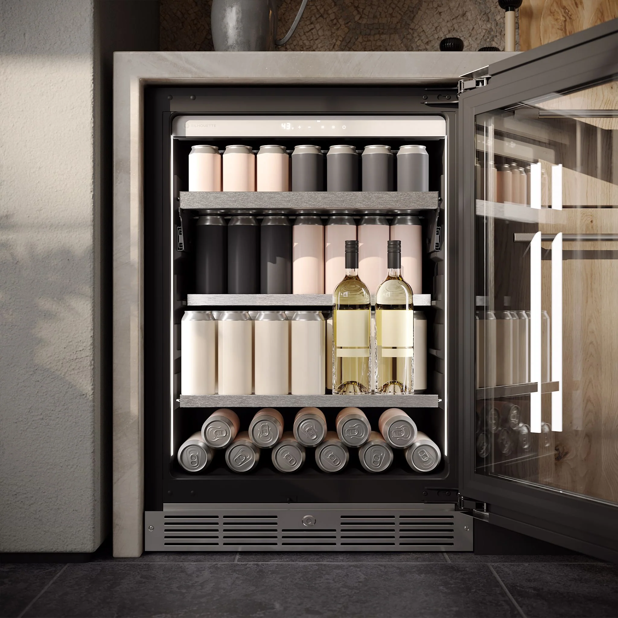 Silhouette Pro Gen 3 – 24? Built-in Beverage Center  -Stainless Steel (SPRBC052D3SS) - Image 14