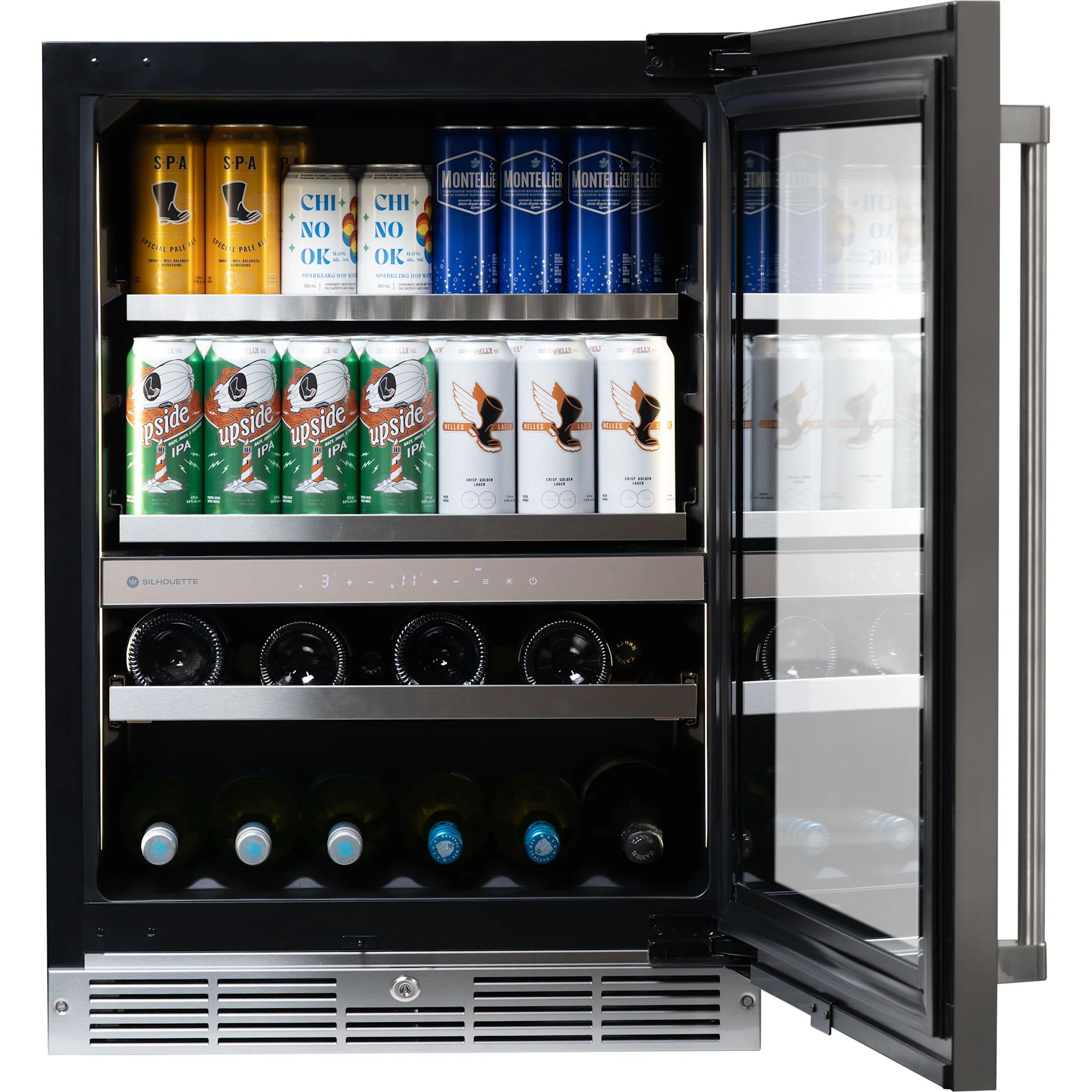 Silhouette Pro Gen 3 – 24? Built-in Wine and Beverage Center Panel-Ready -Stainless Steel (SPRWBC052D3SS-P) - Image 5