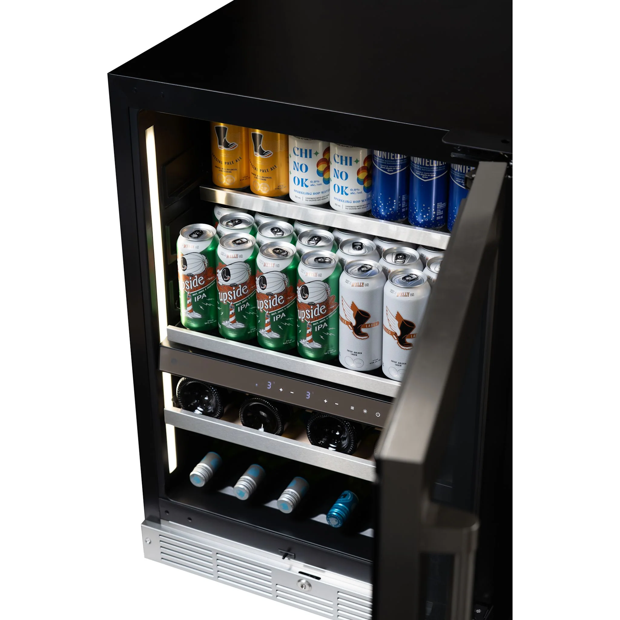Silhouette Pro Gen 3 – 24? Built-in Wine and Beverage Center  -Stainless Steel (SPRWBC052D3SS) - Image 3