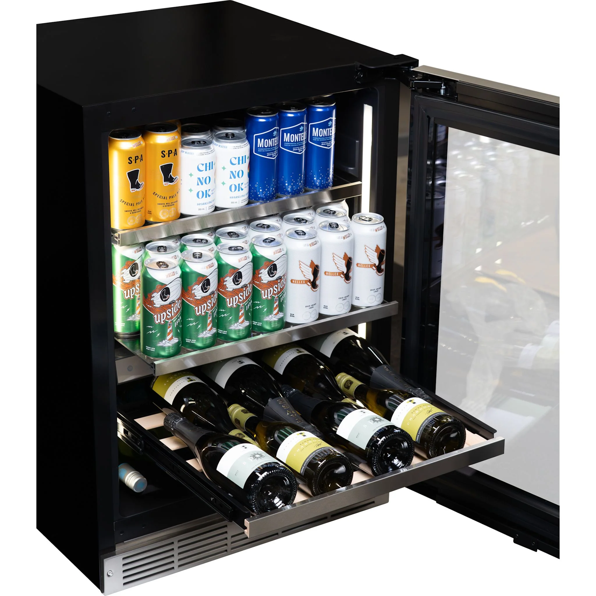 Silhouette Pro Gen 3 – 24? Built-in Wine and Beverage Center  -Stainless Steel (SPRWBC052D3SS) - Image 4