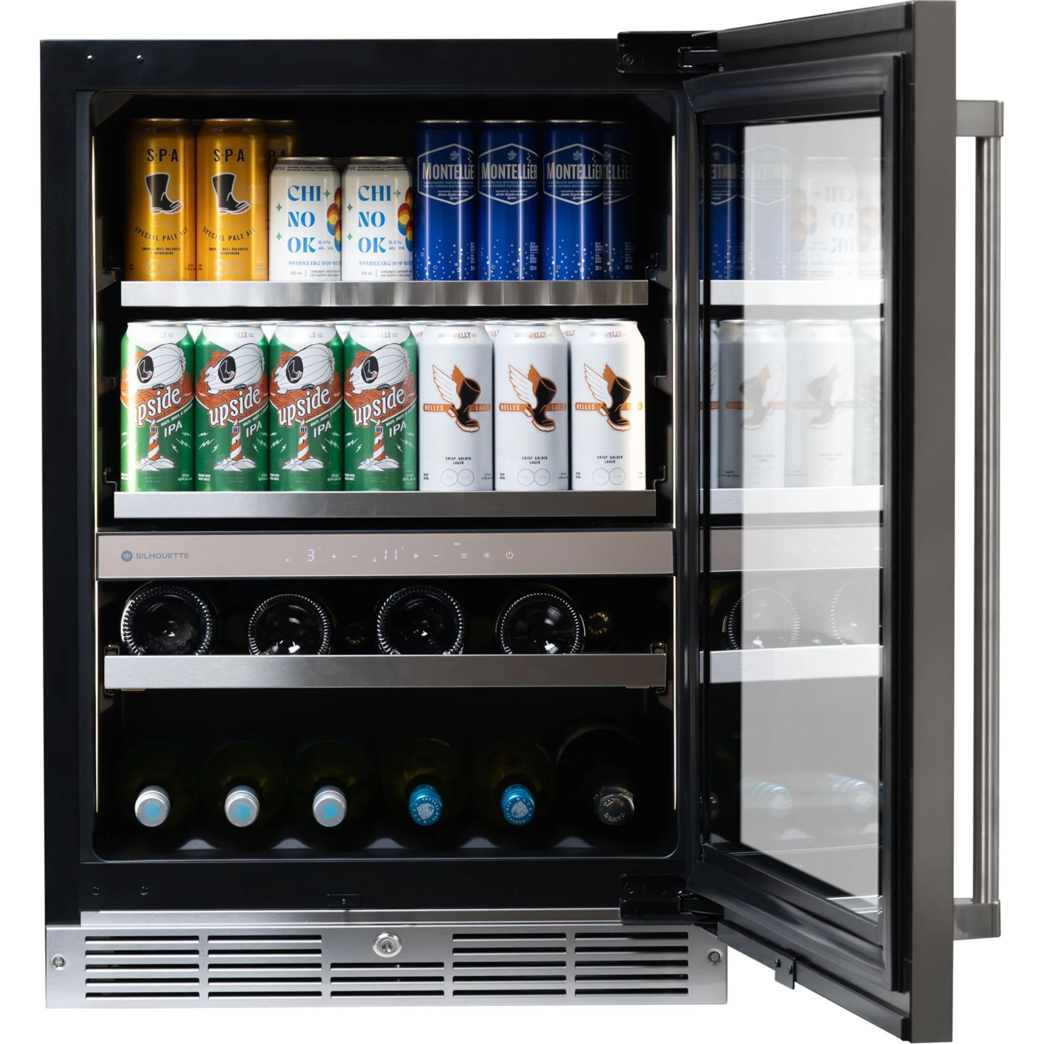 Silhouette Pro Gen 3 – 24? Built-in Wine and Beverage Center  -Stainless Steel (SPRWBC052D3SS) - Image 5