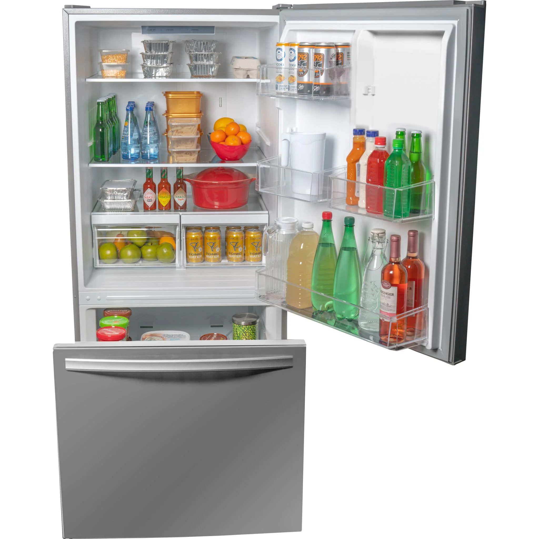Danby Designer 18.7 cu. ft. Apartment Fridge Bottom Mount -Stainless Steel (DBM187E1SSDB) - Image 2