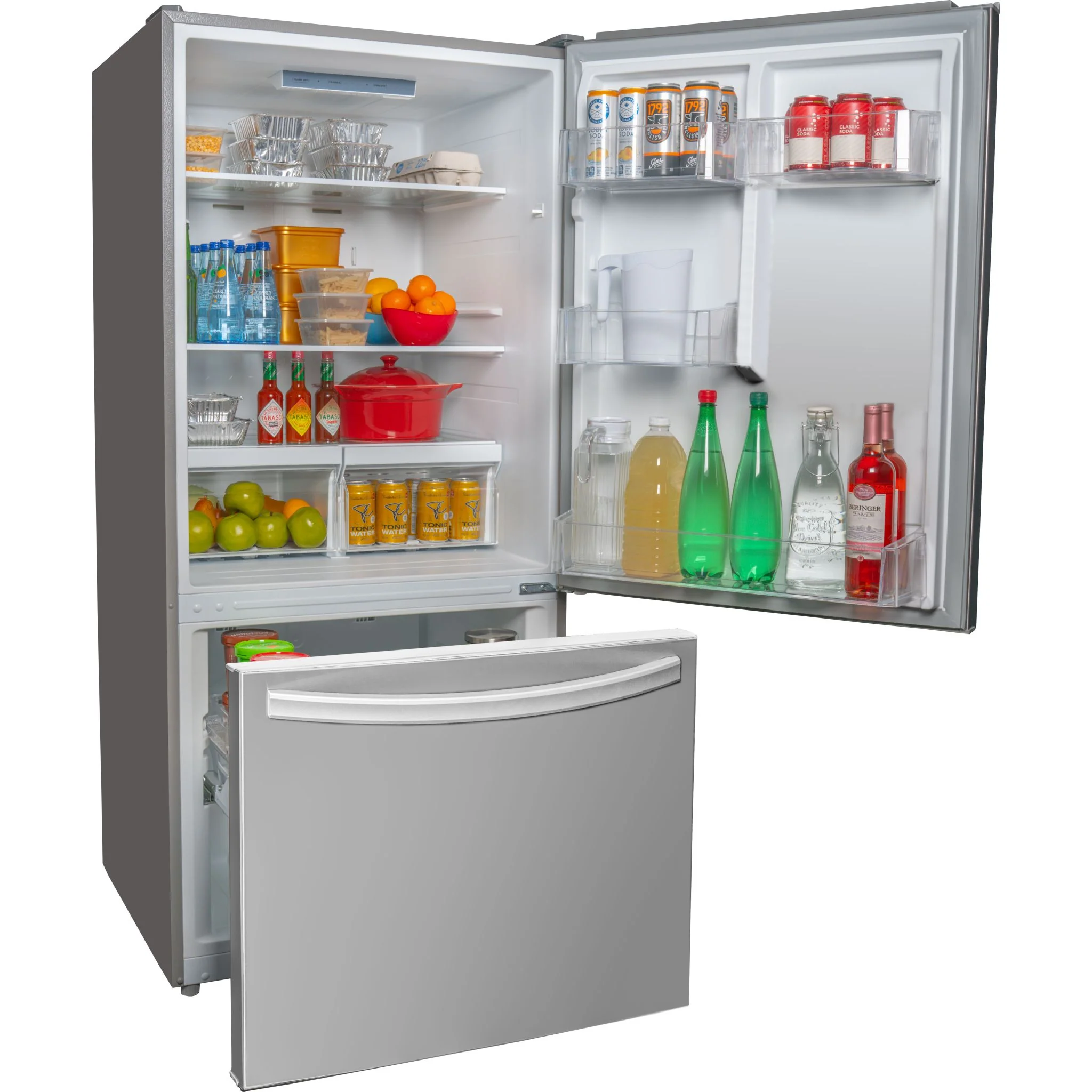 Danby Designer 18.7 cu. ft. Apartment Fridge Bottom Mount -Stainless Steel (DBM187E1SSDB) - Image 4