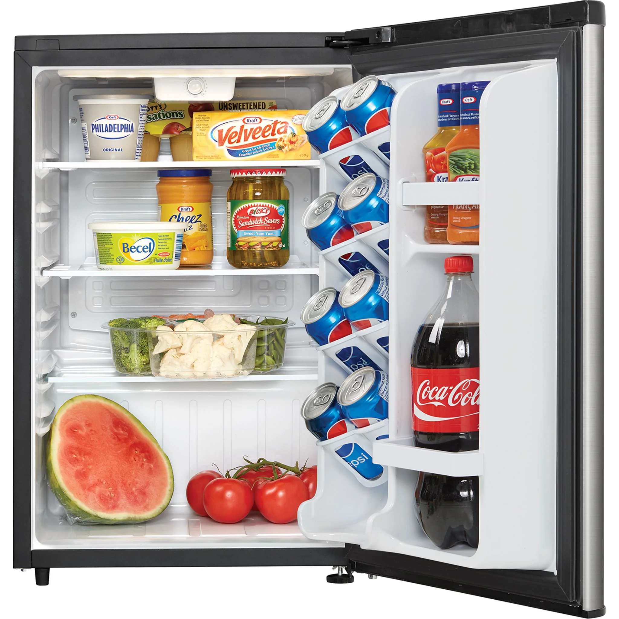 Danby 2.6 cu. ft. Contemporary Classic Compact Fridge -Stainless Steel (DAR026A2BSLDB) - Image 4