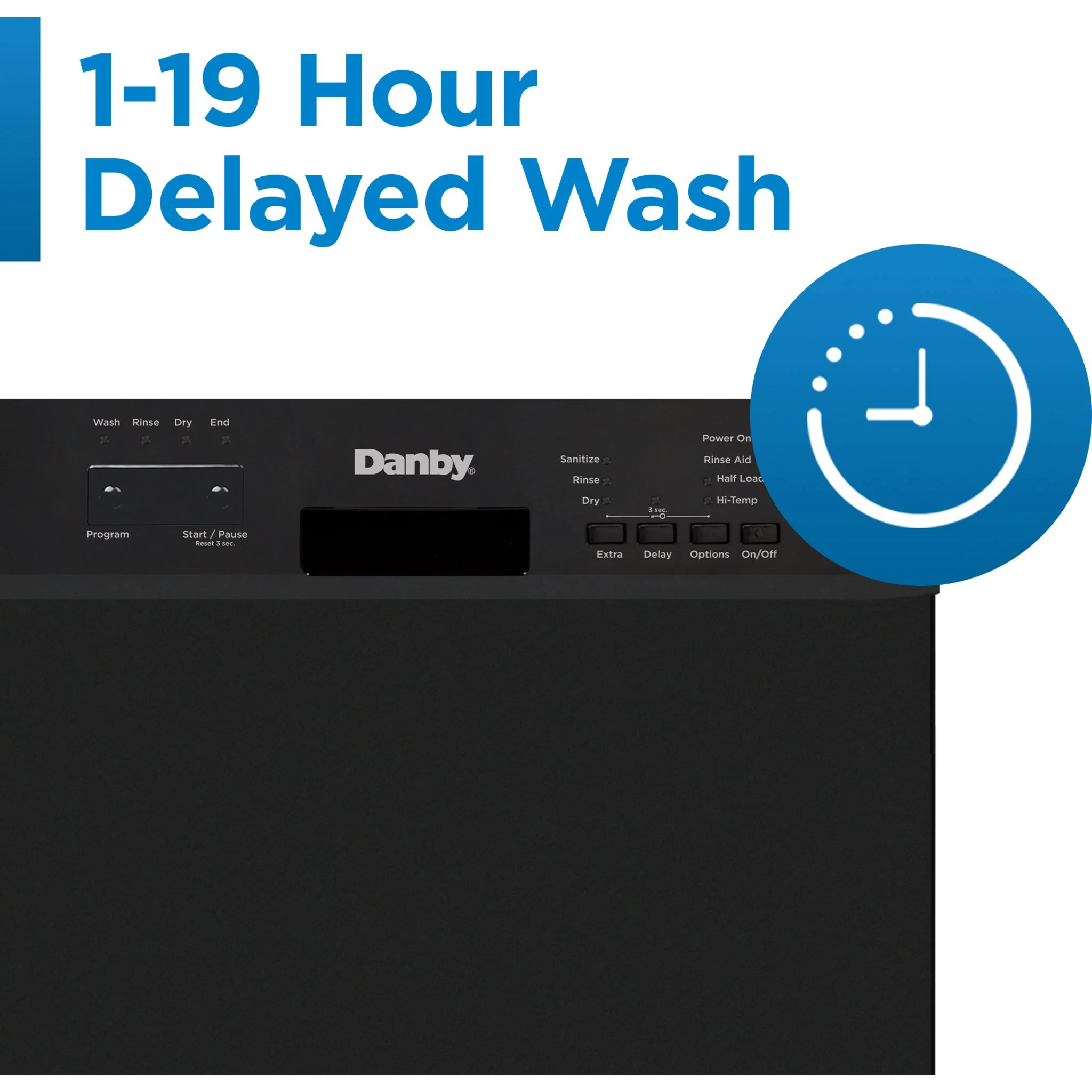 Danby 18? Wide Built-in Dishwasher  -Black (DDW18D1EB) - Image 13