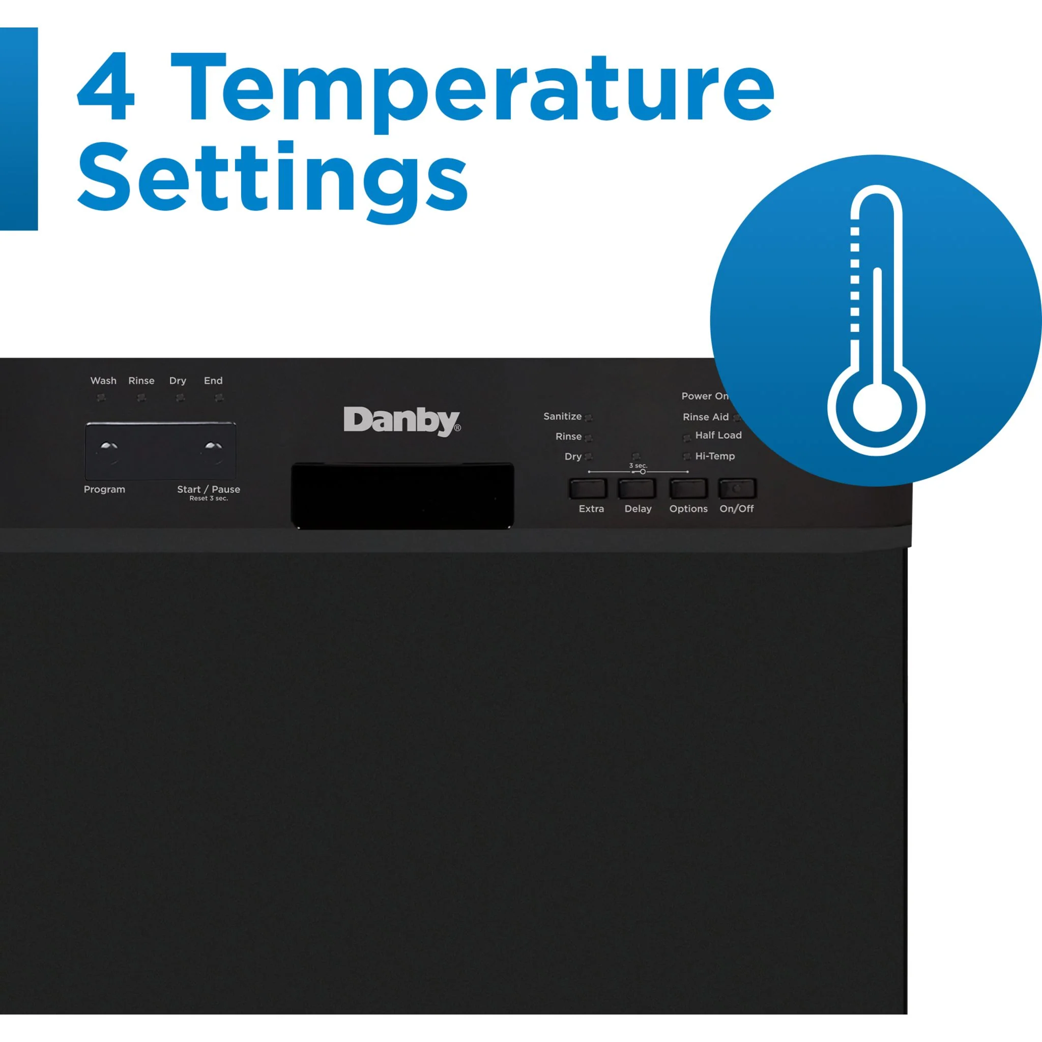 Danby 18? Wide Built-in Dishwasher  -Black (DDW18D1EB) - Image 14
