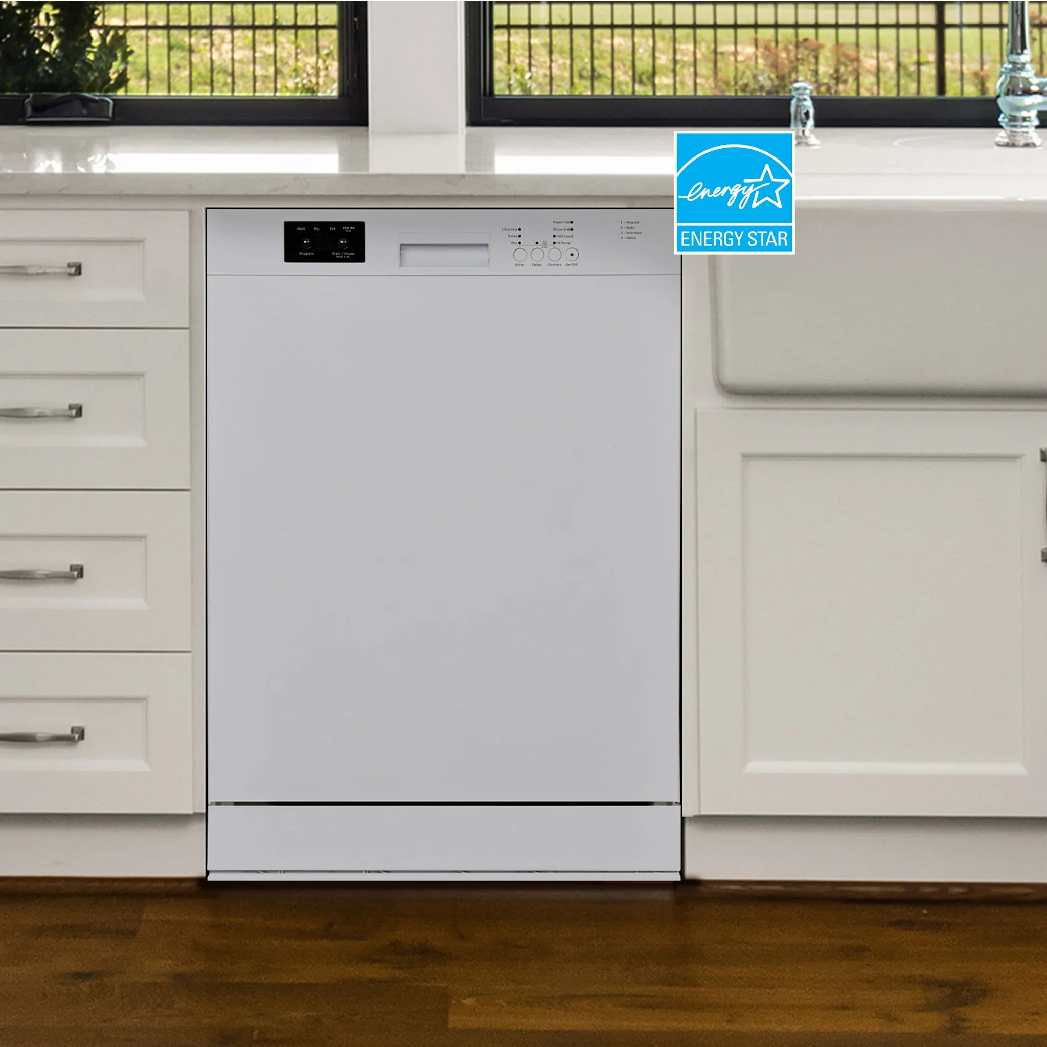 Danby 24? Wide Built-in Dishwasher  -White (DDW2400EW) - Image 4