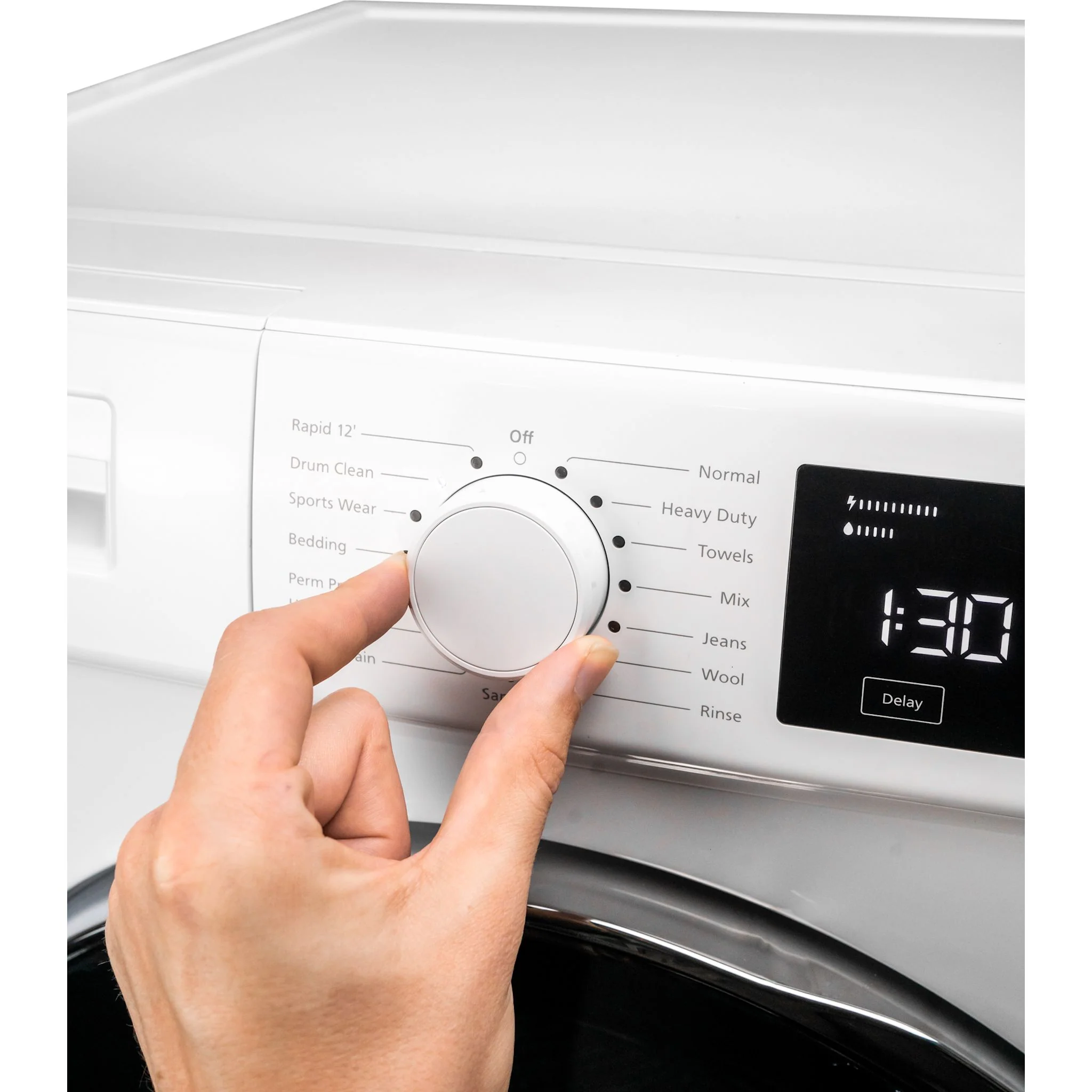 Danby 24-inch, 2.2 cu. ft. Stackable Front Load Washer with Steam in  -White (DWM022D3WDB) - Image 9