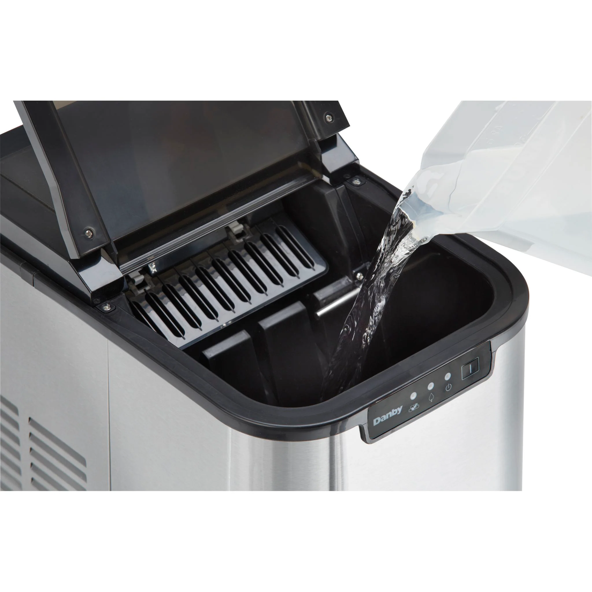 Danby 25 lbs. Countertop Ice Maker  -Stainless Steel (DIM2500SSDB) - Image 4
