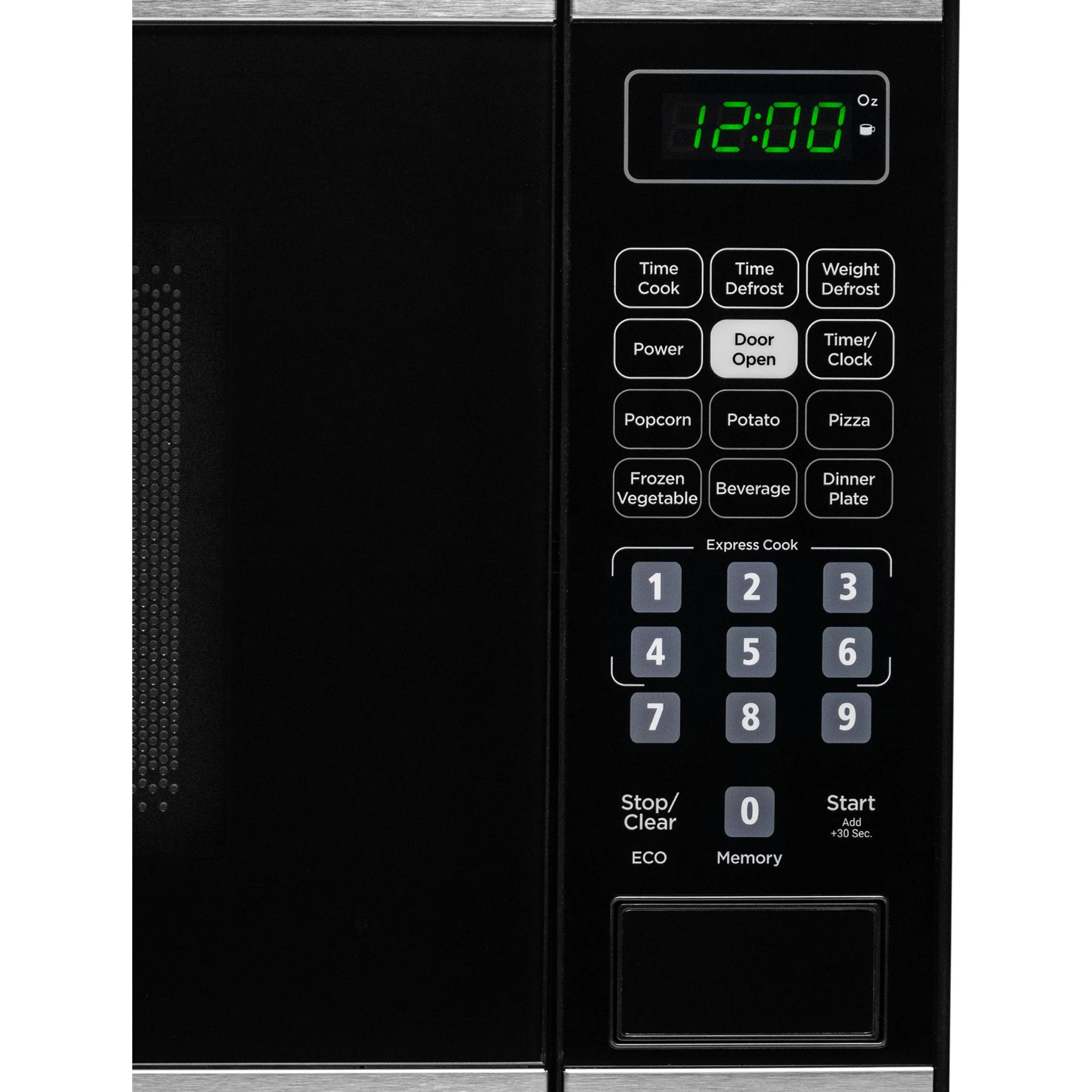 Danby 0.7 cu. ft. Countertop Microwave  -Black Stainless (DBMW0722BBS) - Image 4