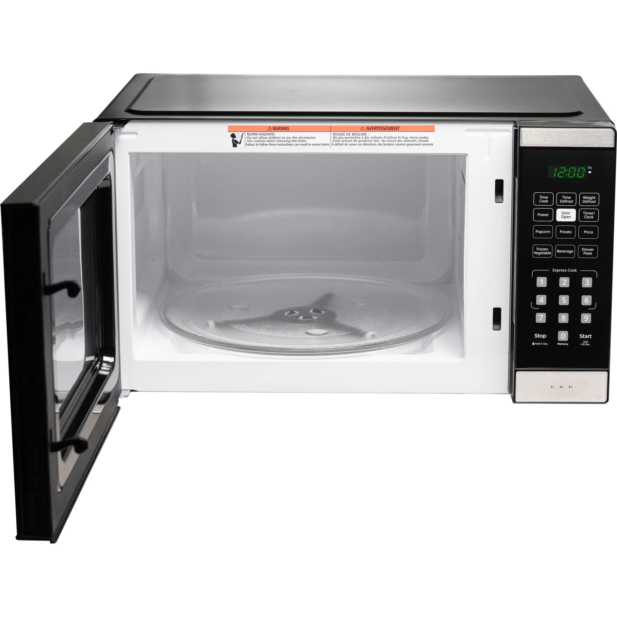 Danby 0.9 cu. ft. Countertop Microwave  -Black Stainless (DBMW0925BBS) - Image 4