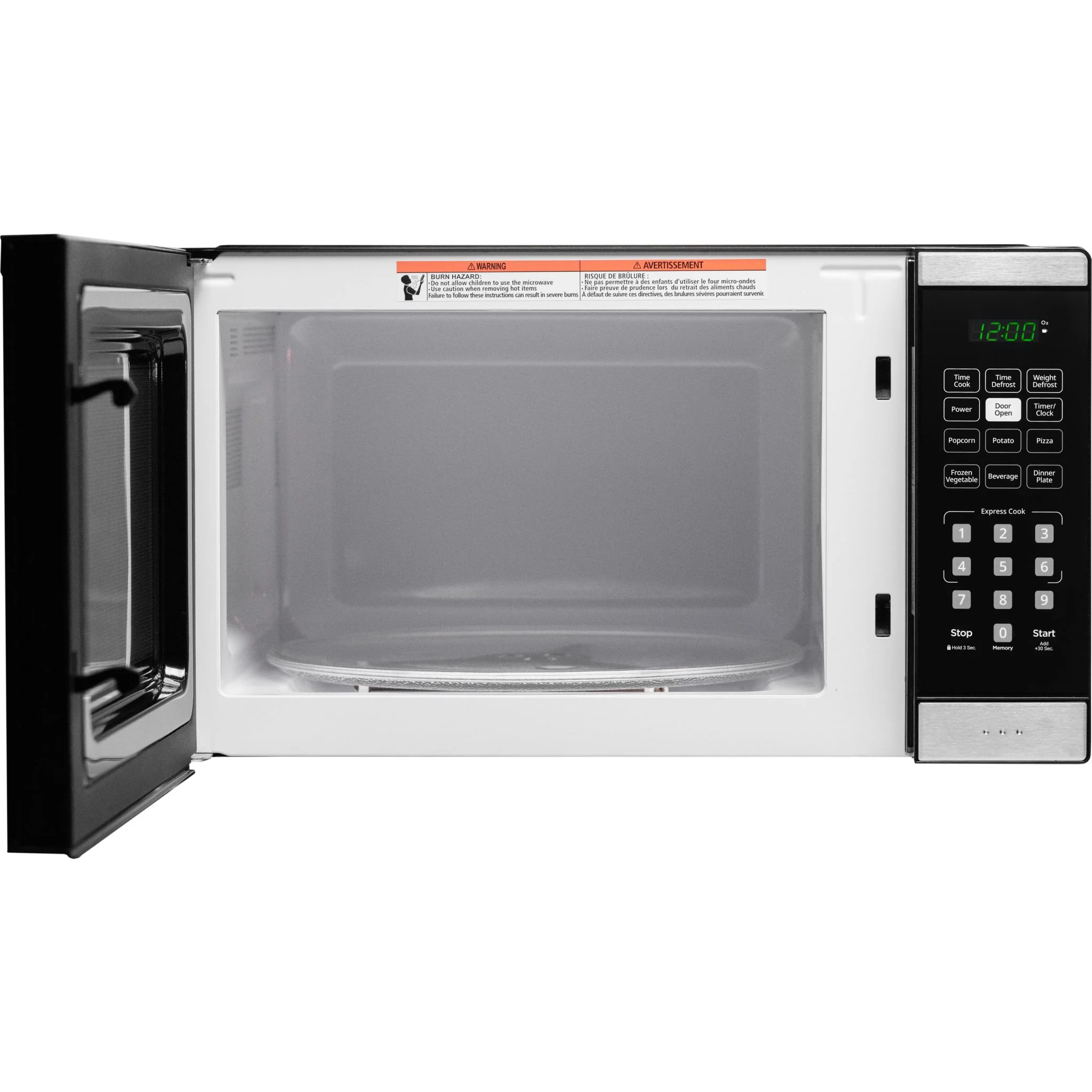 Danby 0.9 cu. ft. Countertop Microwave  -Black Stainless (DBMW0925BBS) - Image 5