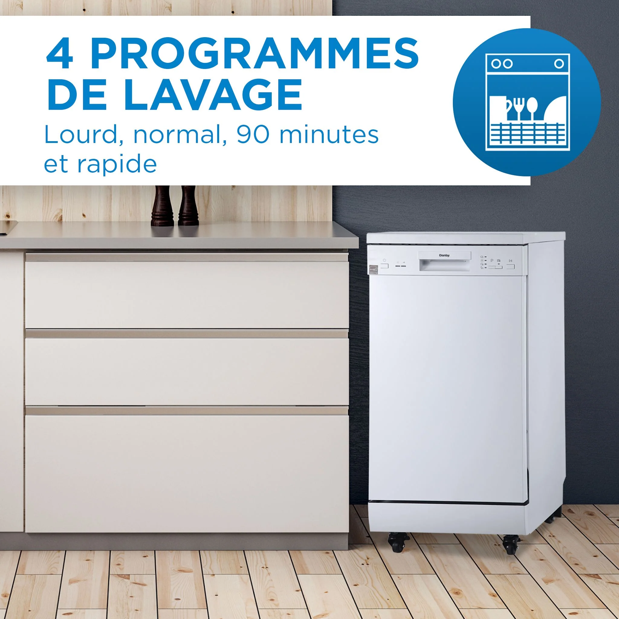 Danby Portable Dishwasher (DDW1805EWP) - White - Image 35