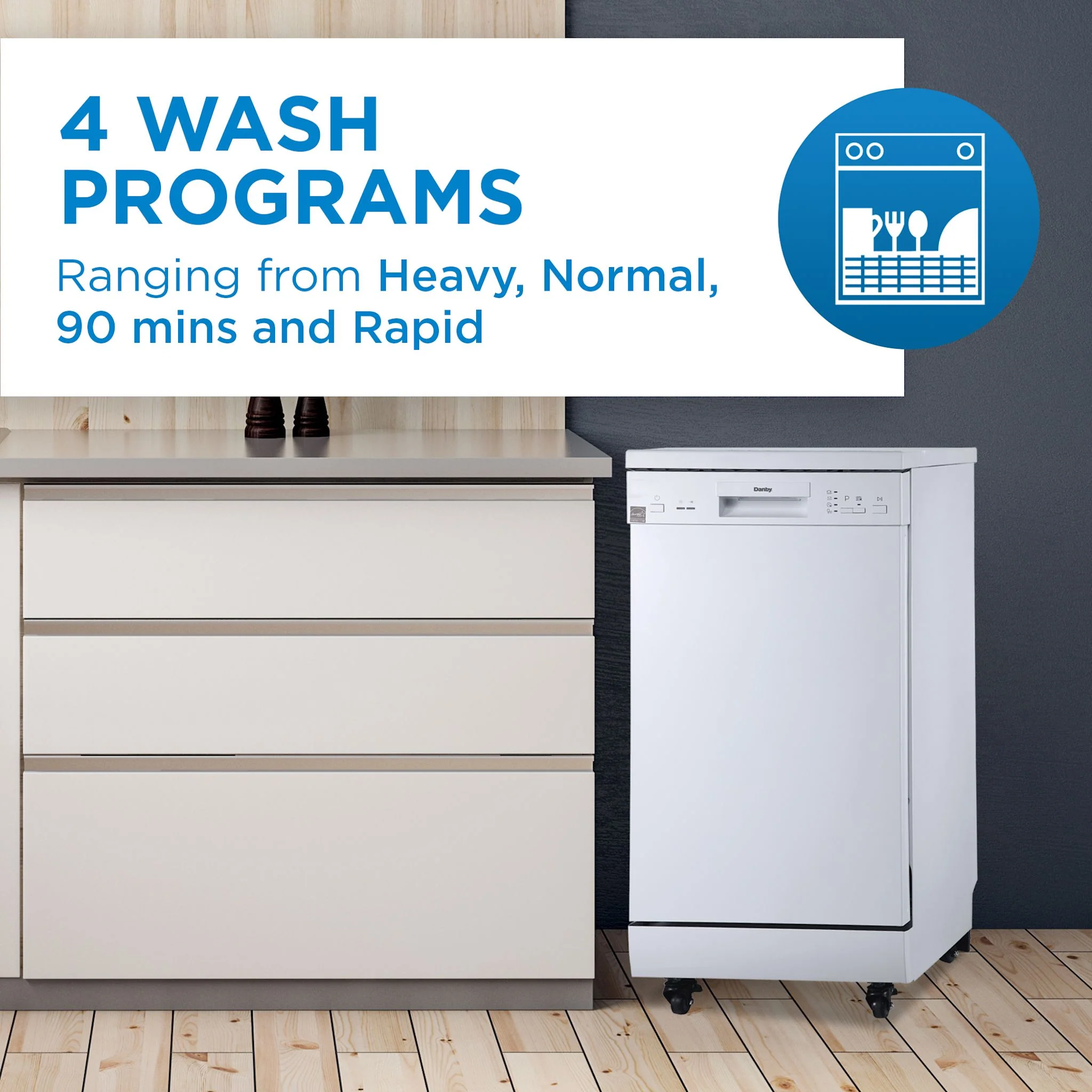 Danby Portable Dishwasher (DDW1805EWP) - White - Image 38