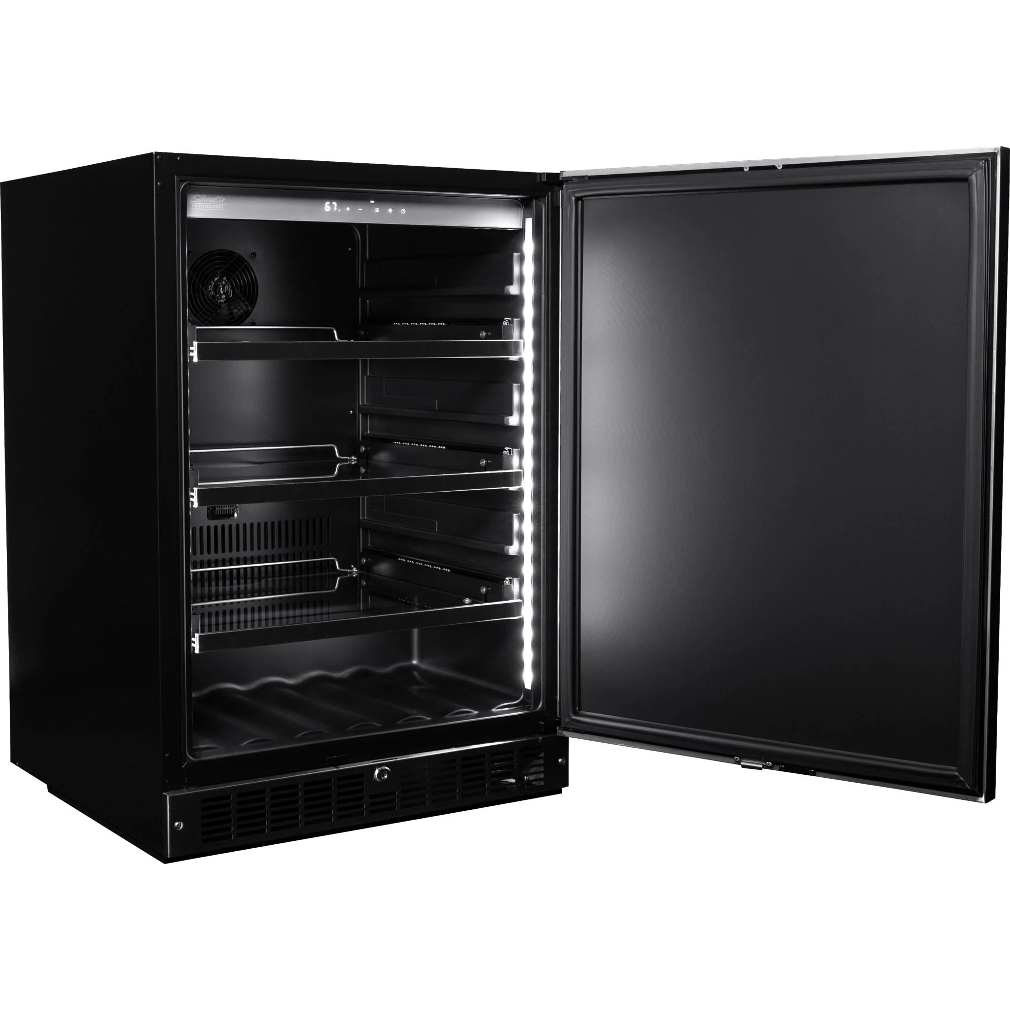 Silhouette 5.5 cu. ft. Built-in Outdoor Fridge -Black (SPRAR055D1SS) - Image 4