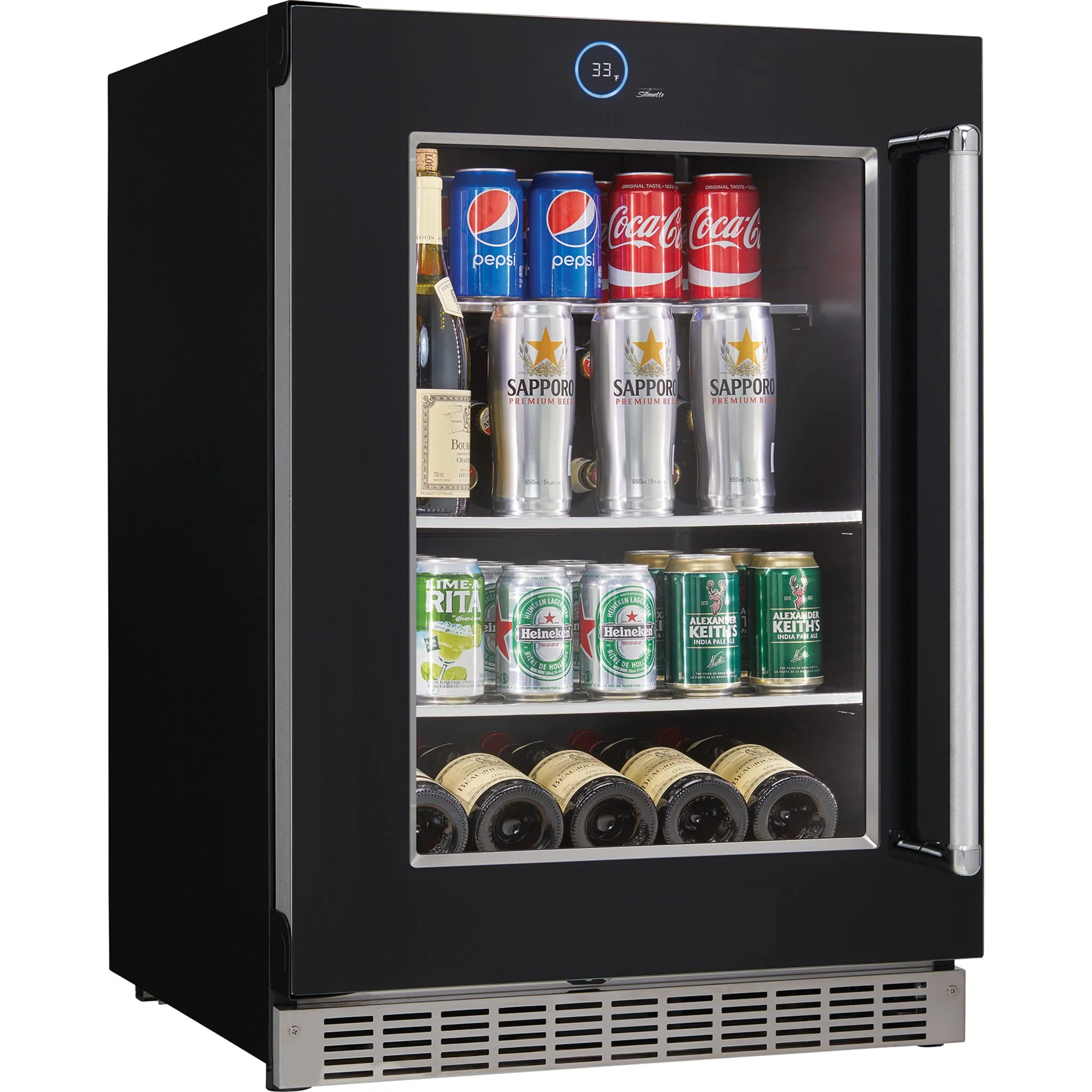 Silhouette – 24? Built-in Beverage Center -Stainless Steel (SRVBC050L) - Image 10
