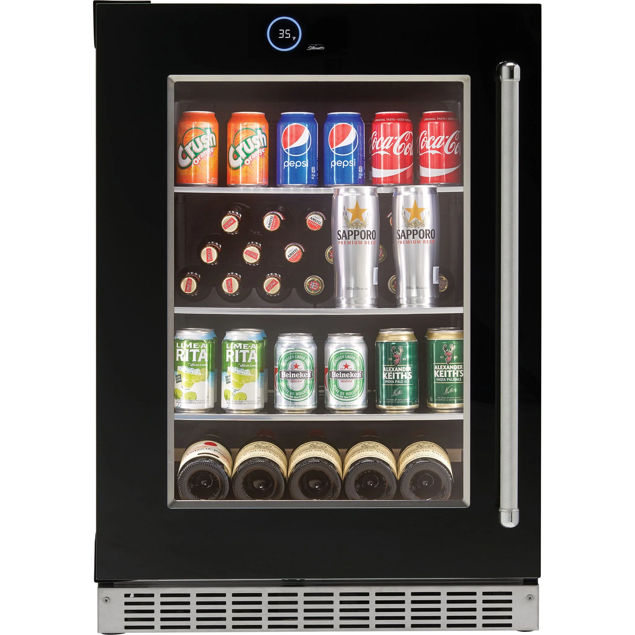 Silhouette – 24? Built-in Beverage Center -Stainless Steel (SRVBC050L) - Image 2