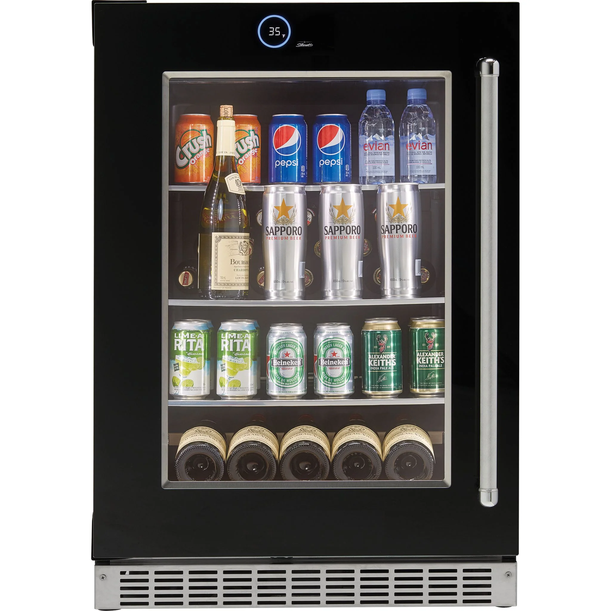 Silhouette – 24? Built-in Beverage Center -Stainless Steel (SRVBC050L) - Image 3