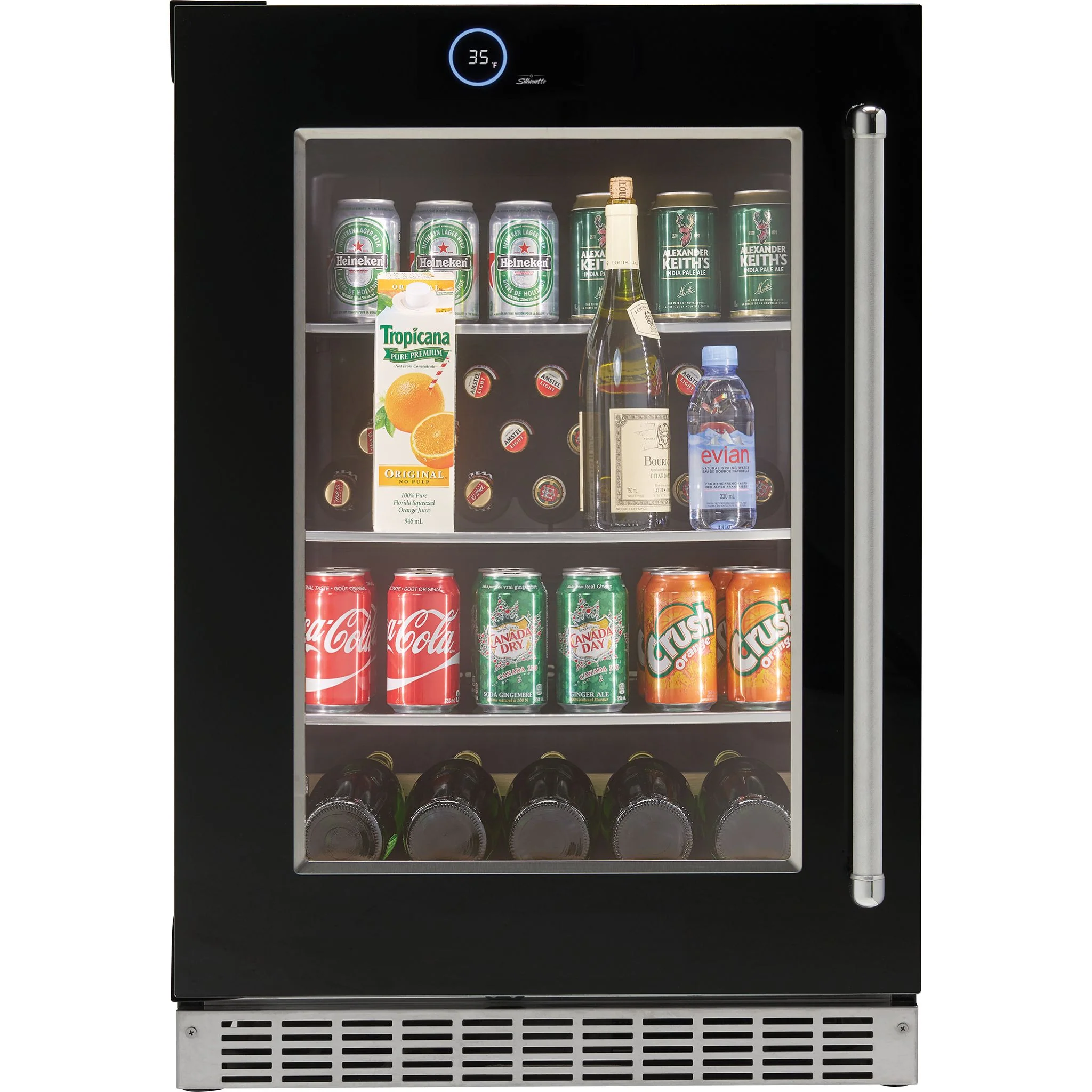 Silhouette – 24? Built-in Beverage Center -Stainless Steel (SRVBC050L) - Image 4