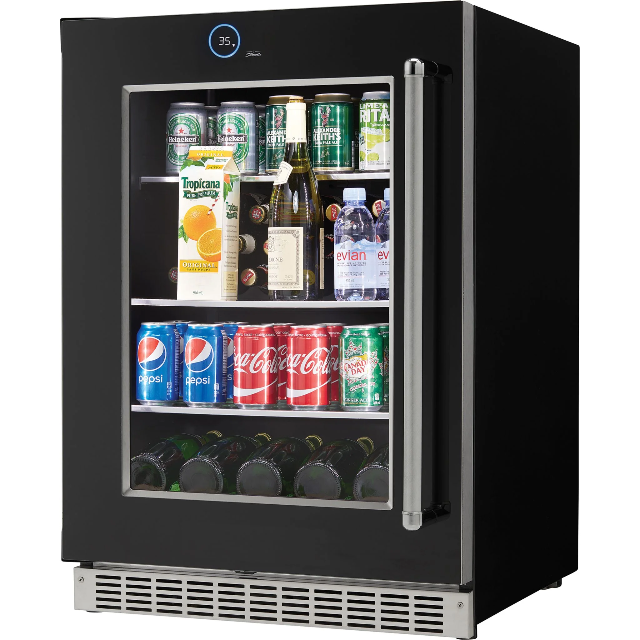 Silhouette – 24? Built-in Beverage Center -Stainless Steel (SRVBC050L) - Image 6