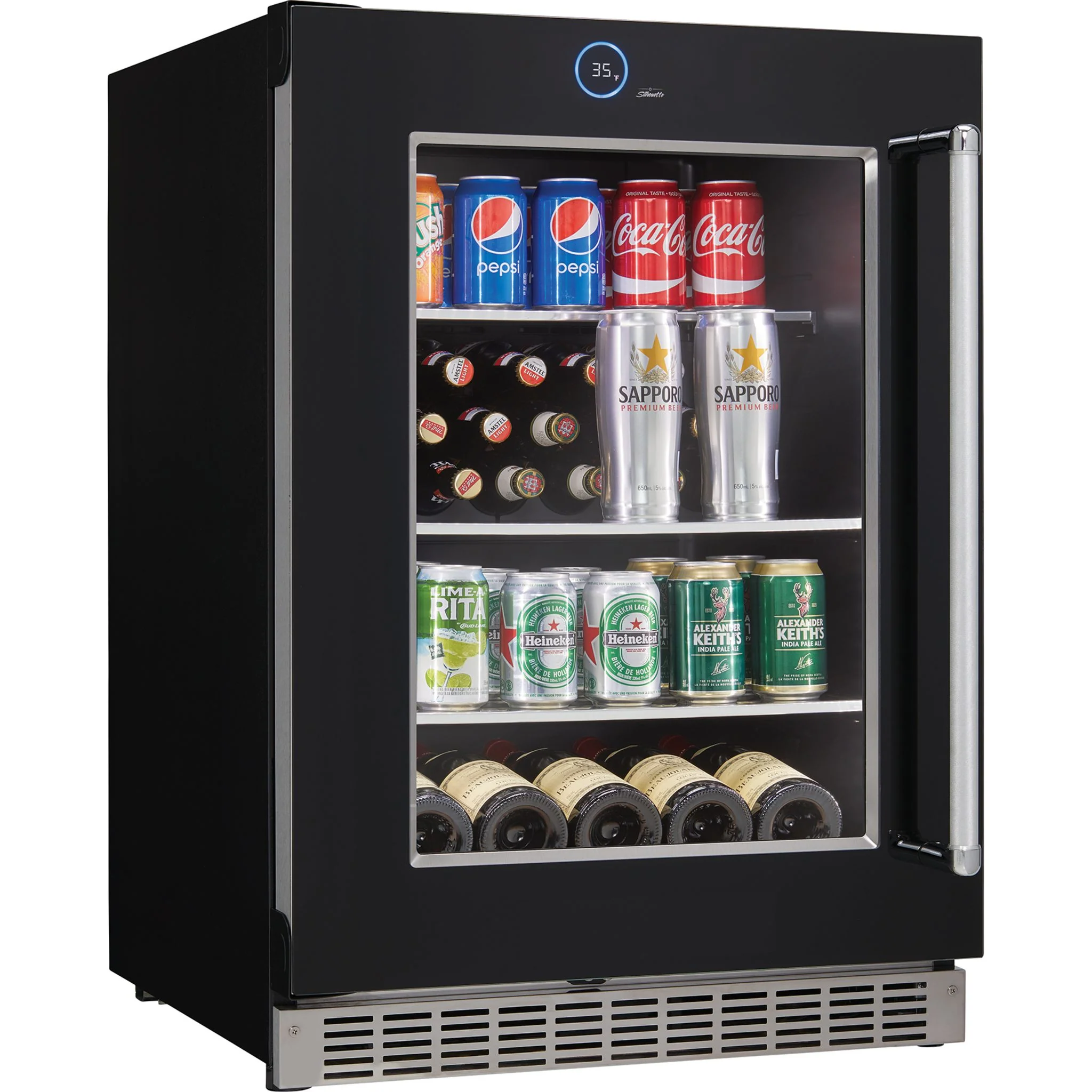 Silhouette – 24? Built-in Beverage Center -Stainless Steel (SRVBC050L) - Image 8