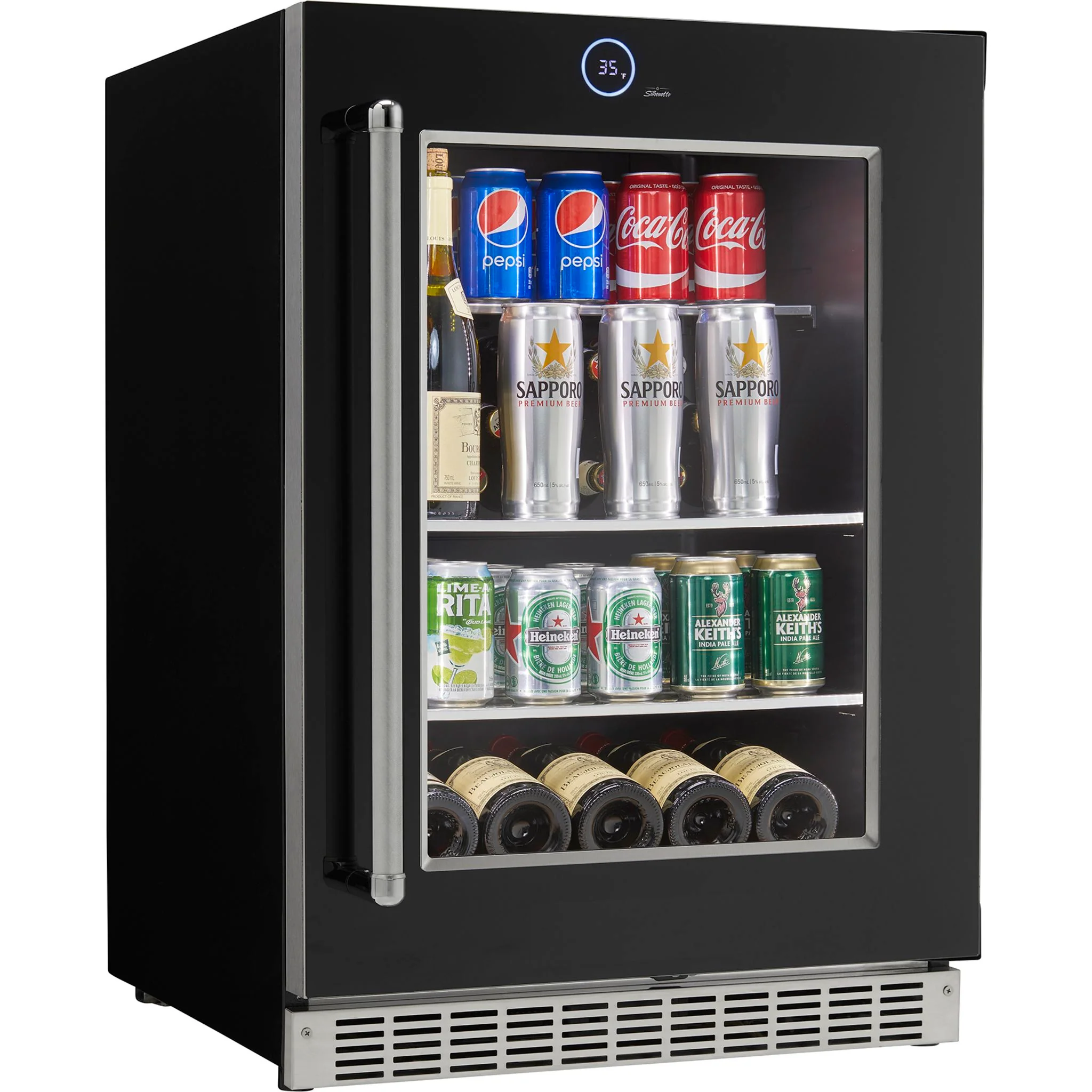 Silhouette – 24? Built-in Beverage Center -Stainless Steel (SRVBC050R) - Image 11