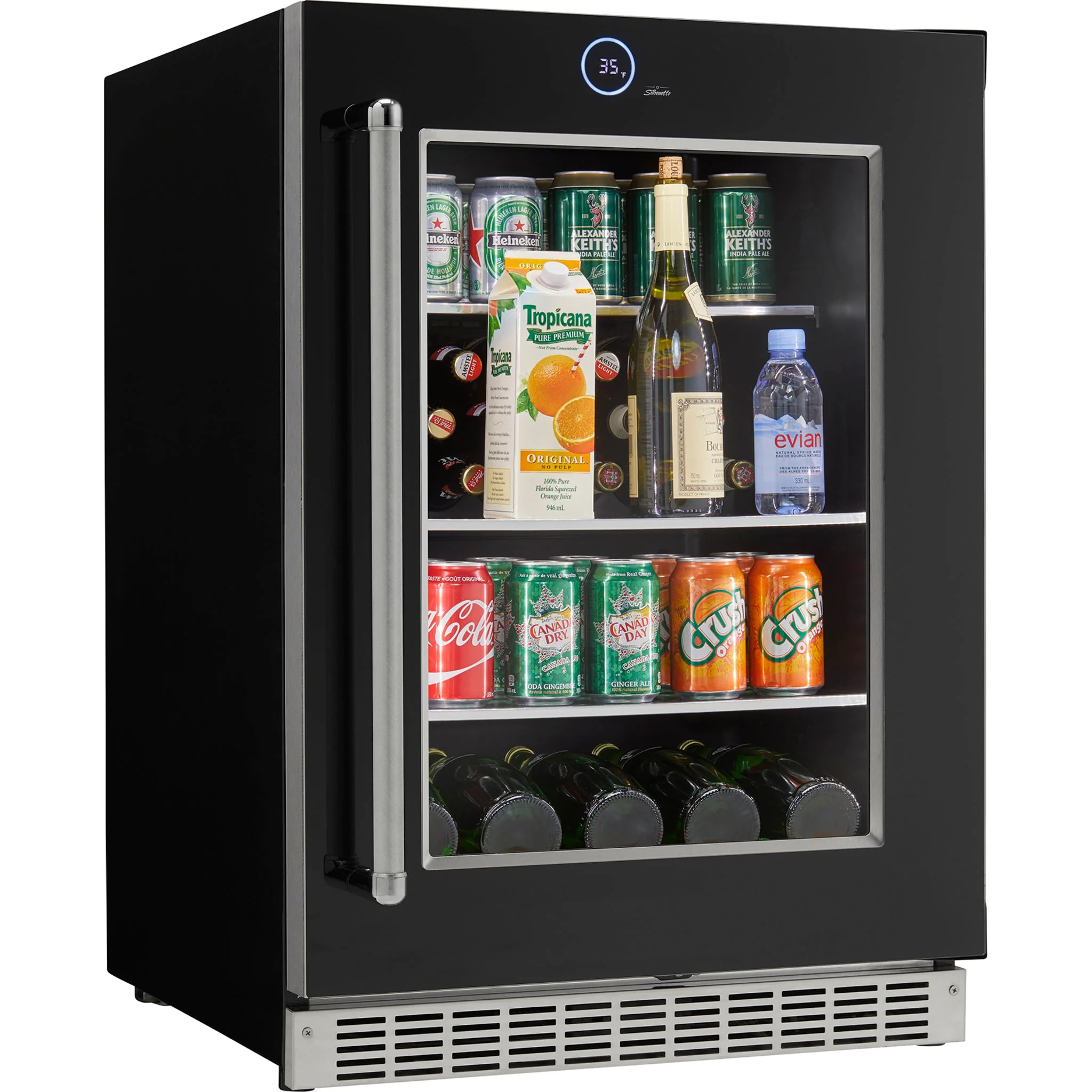 Silhouette – 24? Built-in Beverage Center -Stainless Steel (SRVBC050R) - Image 12